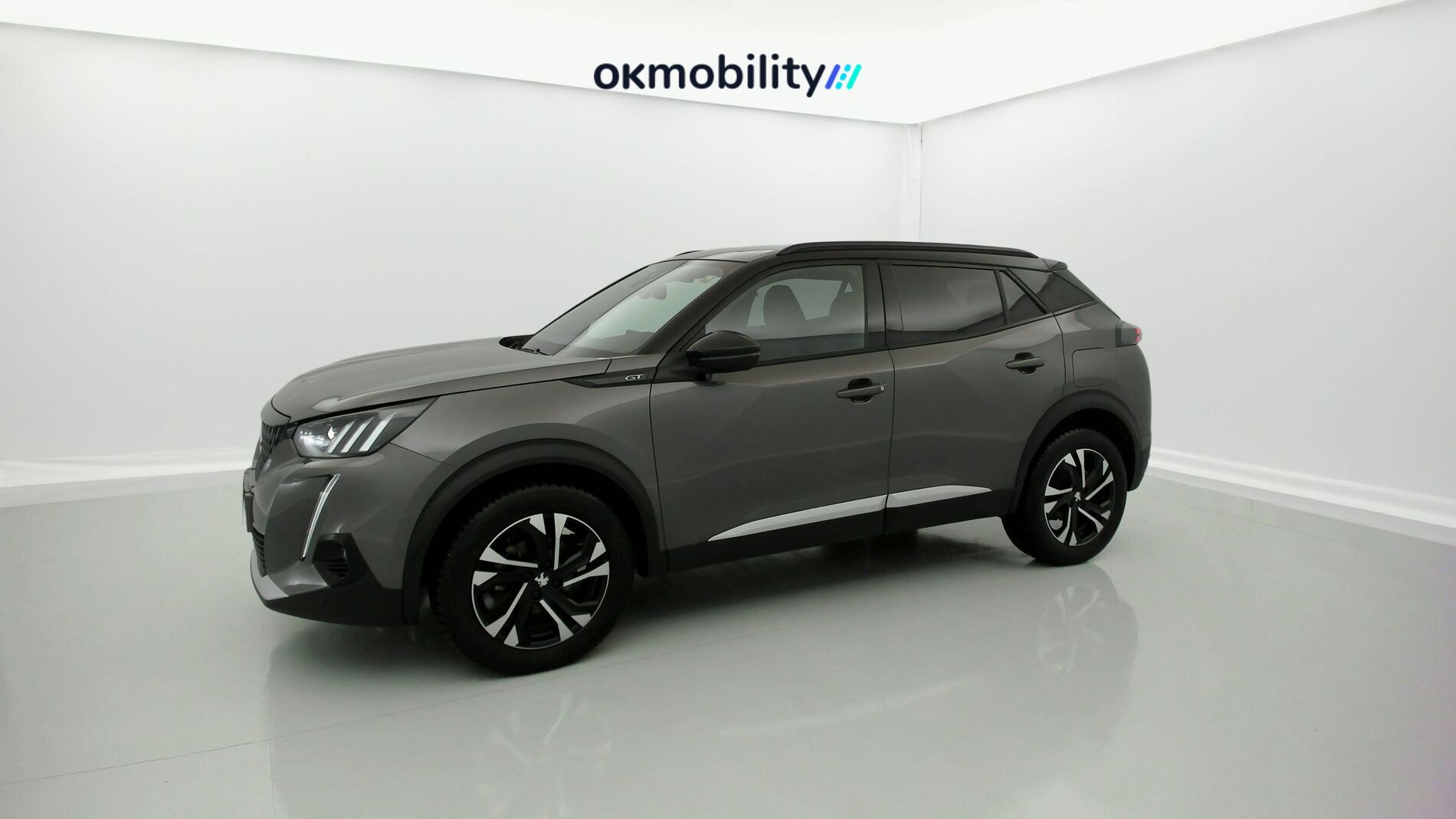 peugeot 2008 gt 1.2 PURETECH 130 2021 gris platinium / black diamond 2