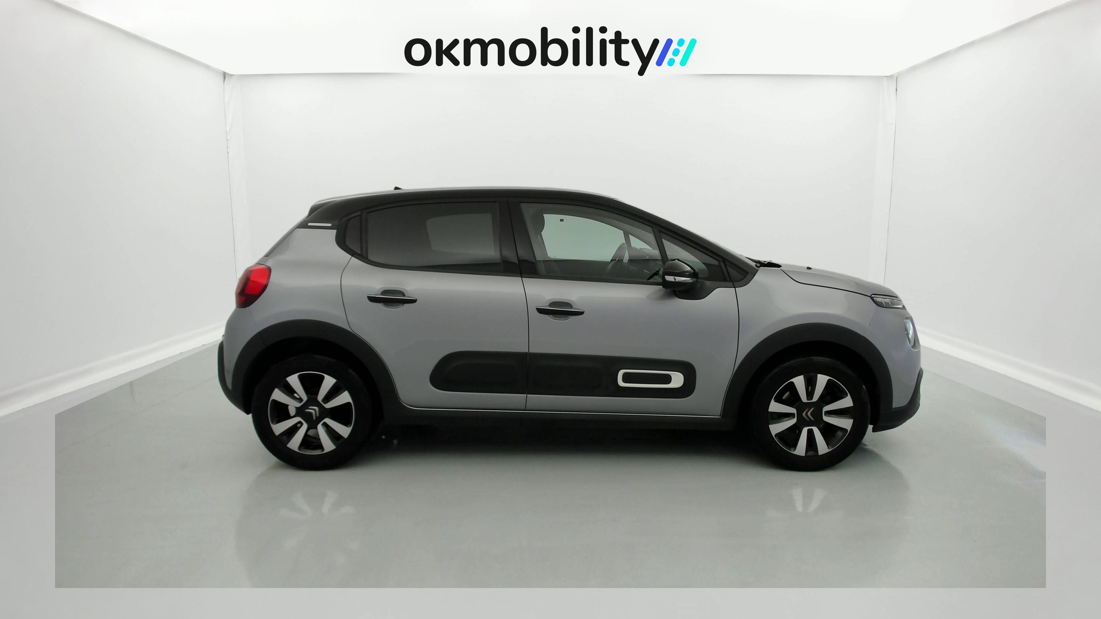 citroen c3 shine 1.2 PURETECH 83 2023 gris acero / negro 2