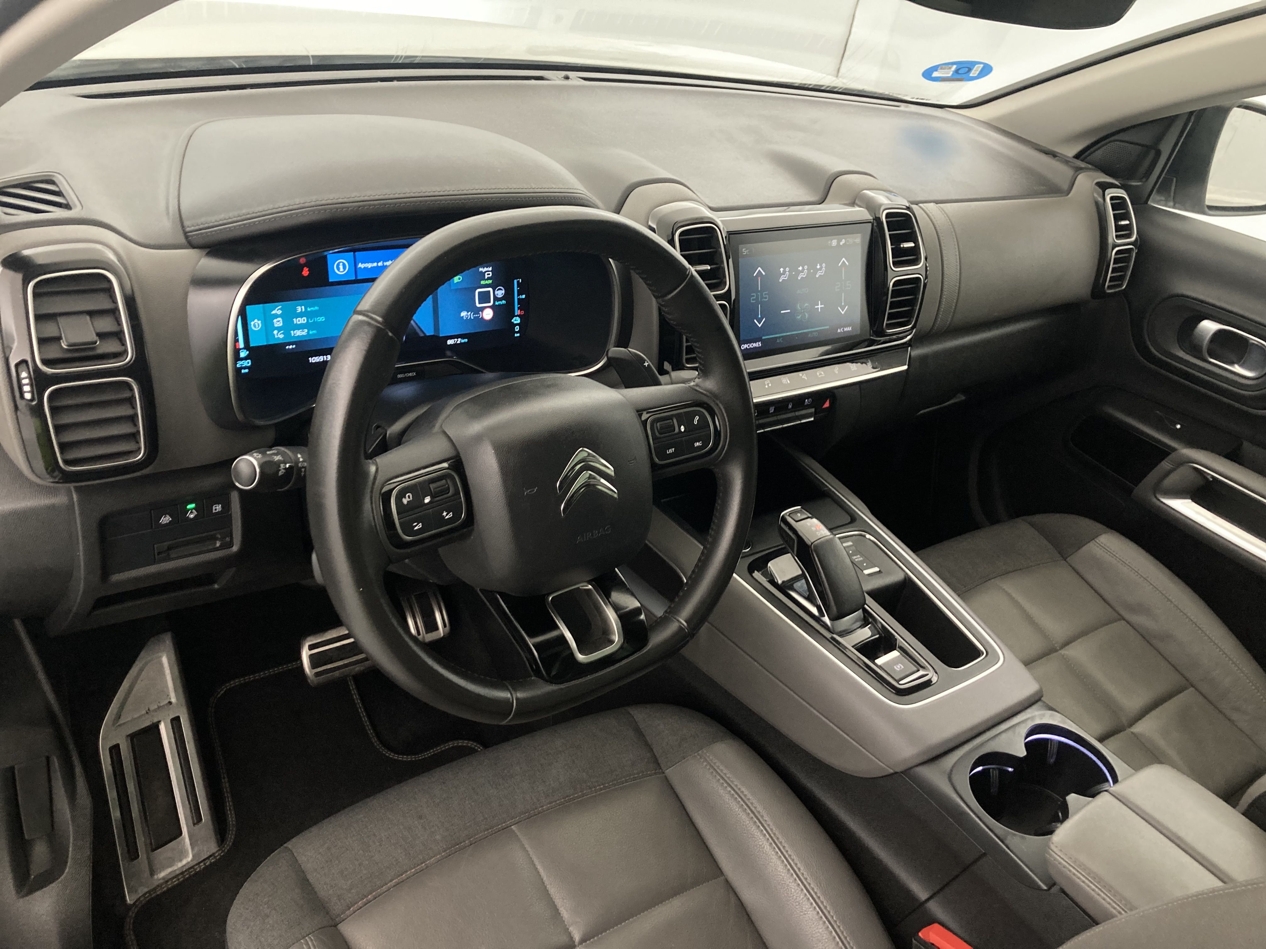 citroen c5 aircross shine 1.6 PURETECH HYBRID 225 E-EAT 2022 blanco nacarado / negro 14