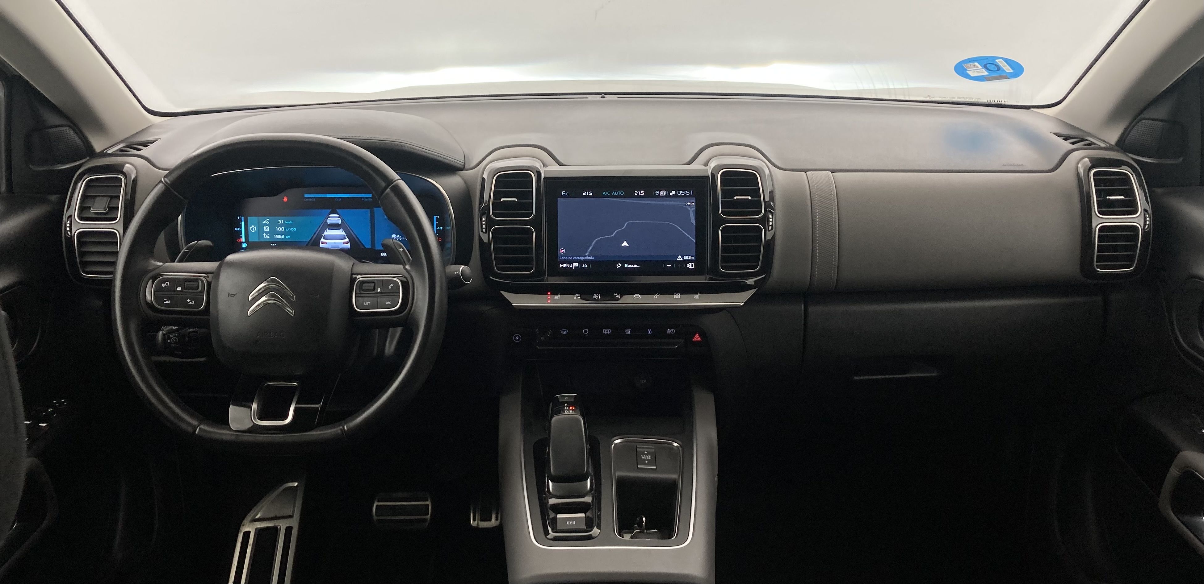 citroen c5 aircross shine 1.6 PURETECH HYBRID 225 E-EAT 2022 blanco nacarado / negro 22