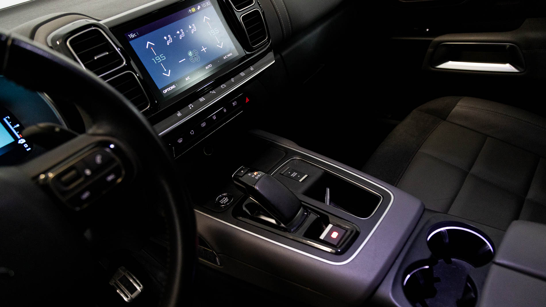 citroen c5 aircross shine 1.6 PURETECH HYBRID 225 E-EAT 2022 gris platino / negro 19