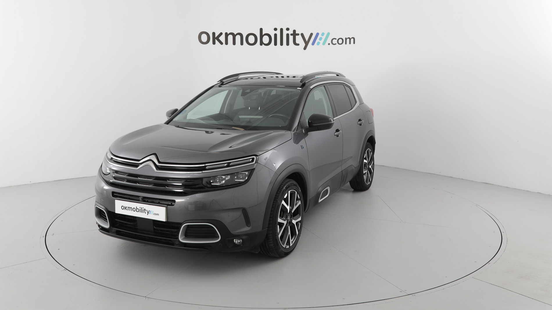 citroen c5 aircross shine 1.6 PURETECH HYBRID 225 E-EAT 2022 gris platino / negro 1