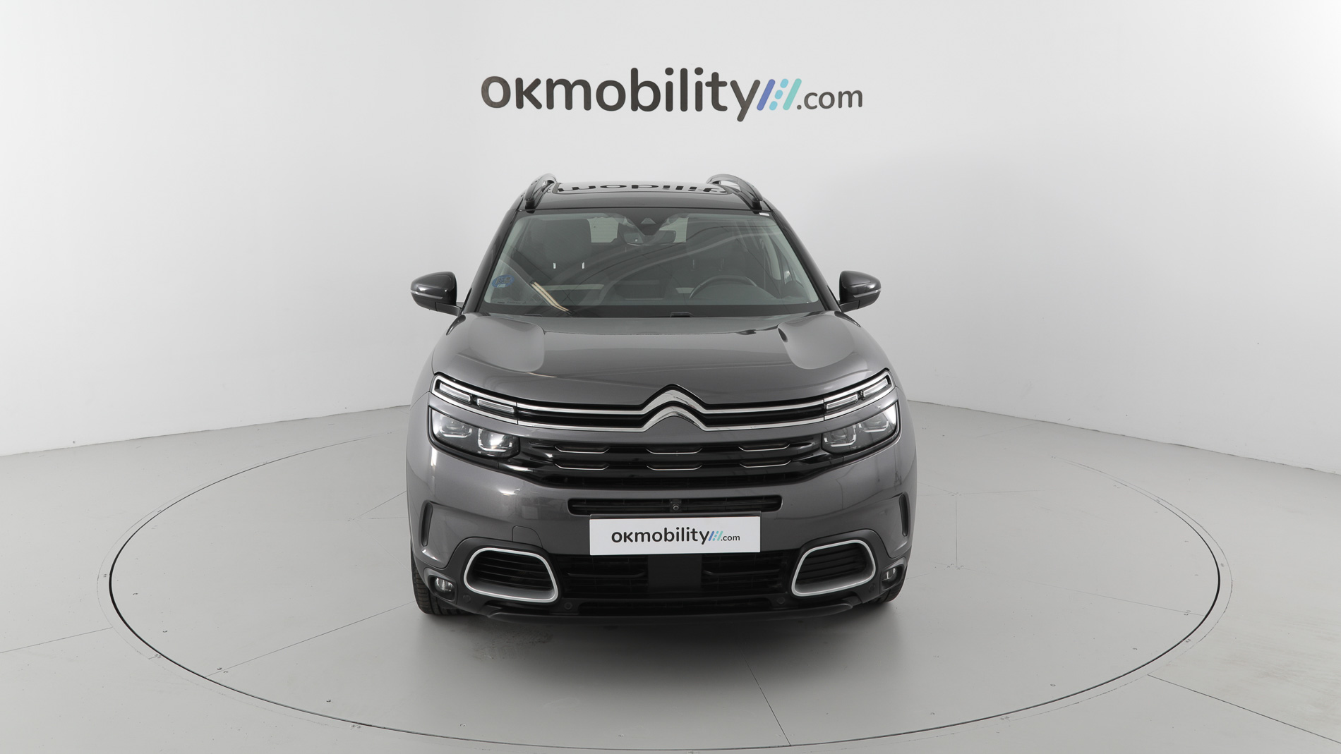 citroen c5 aircross shine 1.6 PURETECH HYBRID 225 E-EAT 2022 gris platino / negro 4
