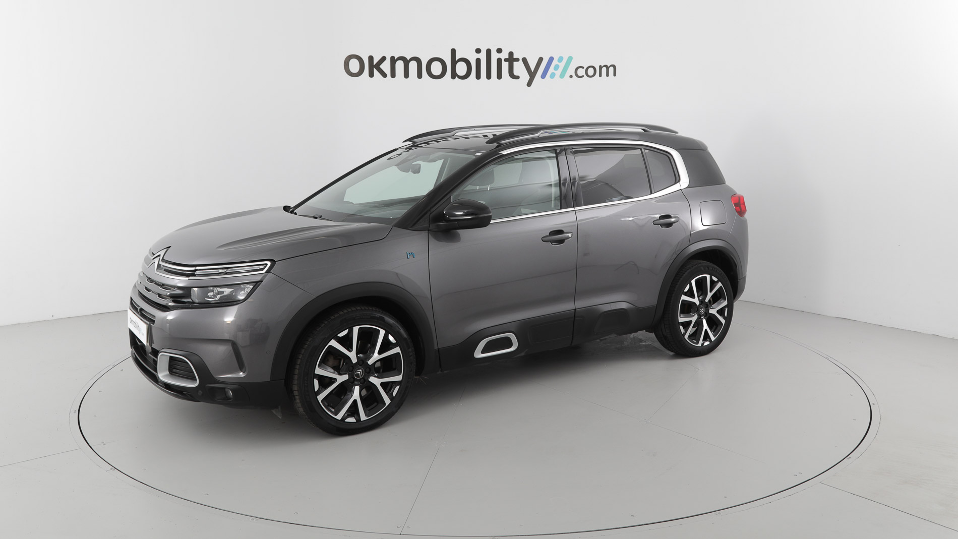 citroen c5 aircross shine 1.6 PURETECH HYBRID 225 E-EAT 2022 gris platino / negro 5