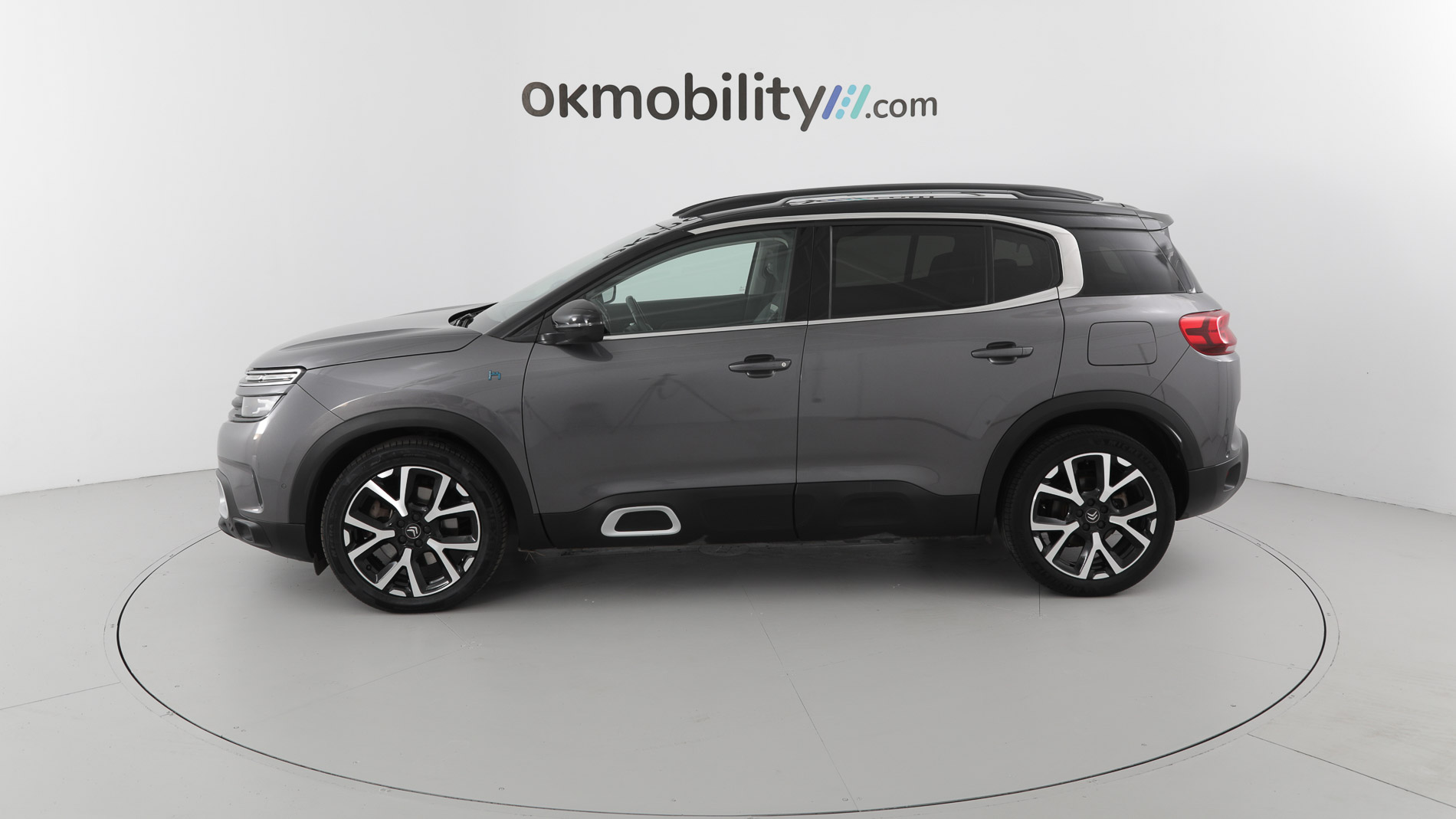 citroen c5 aircross shine 1.6 PURETECH HYBRID 225 E-EAT 2022 gris platino / negro 8