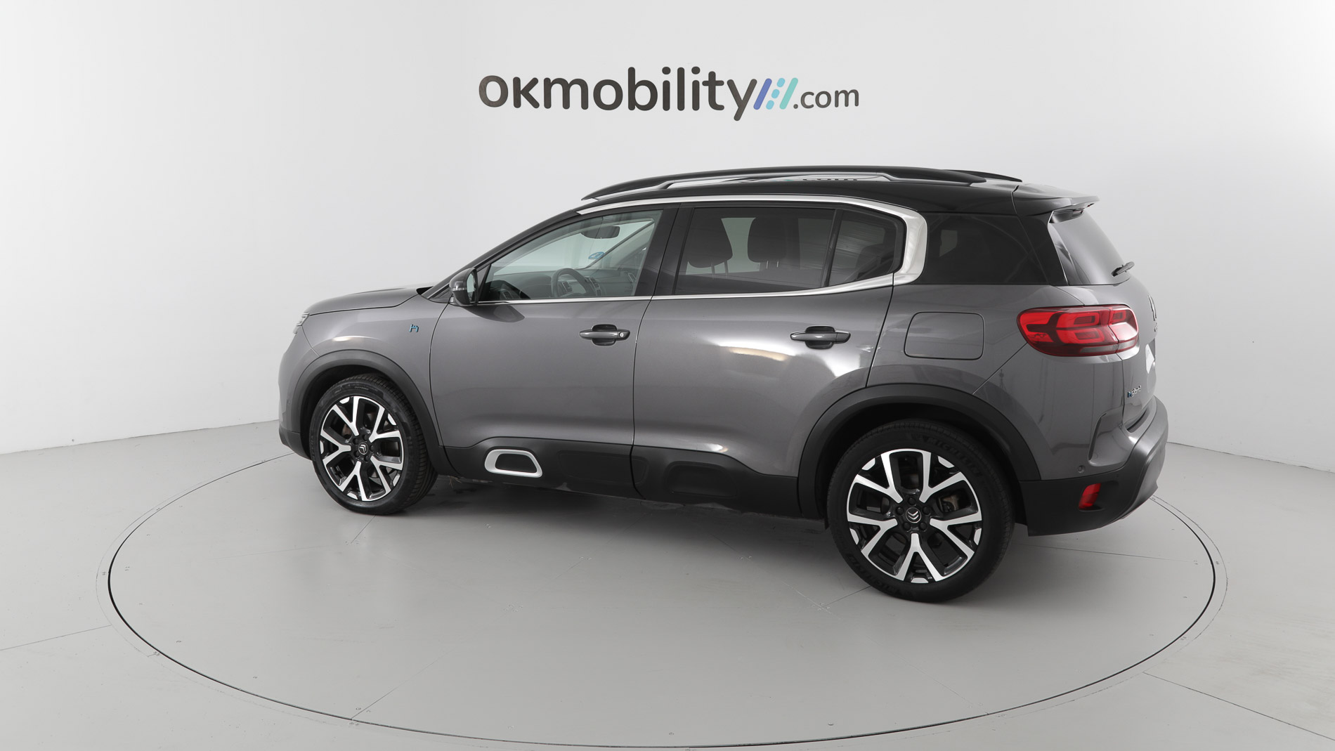 citroen c5 aircross shine 1.6 PURETECH HYBRID 225 E-EAT 2022 gris platino / negro 9