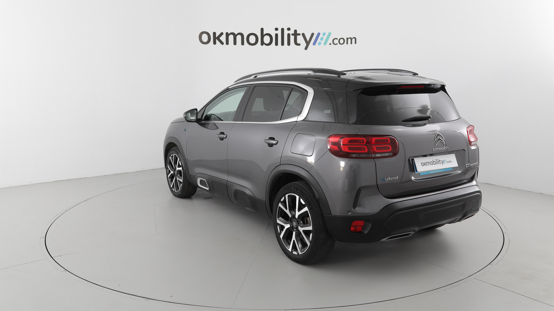 citroen c5 aircross shine 1.6 PURETECH HYBRID 225 E-EAT 2022 gris platino / negro 10