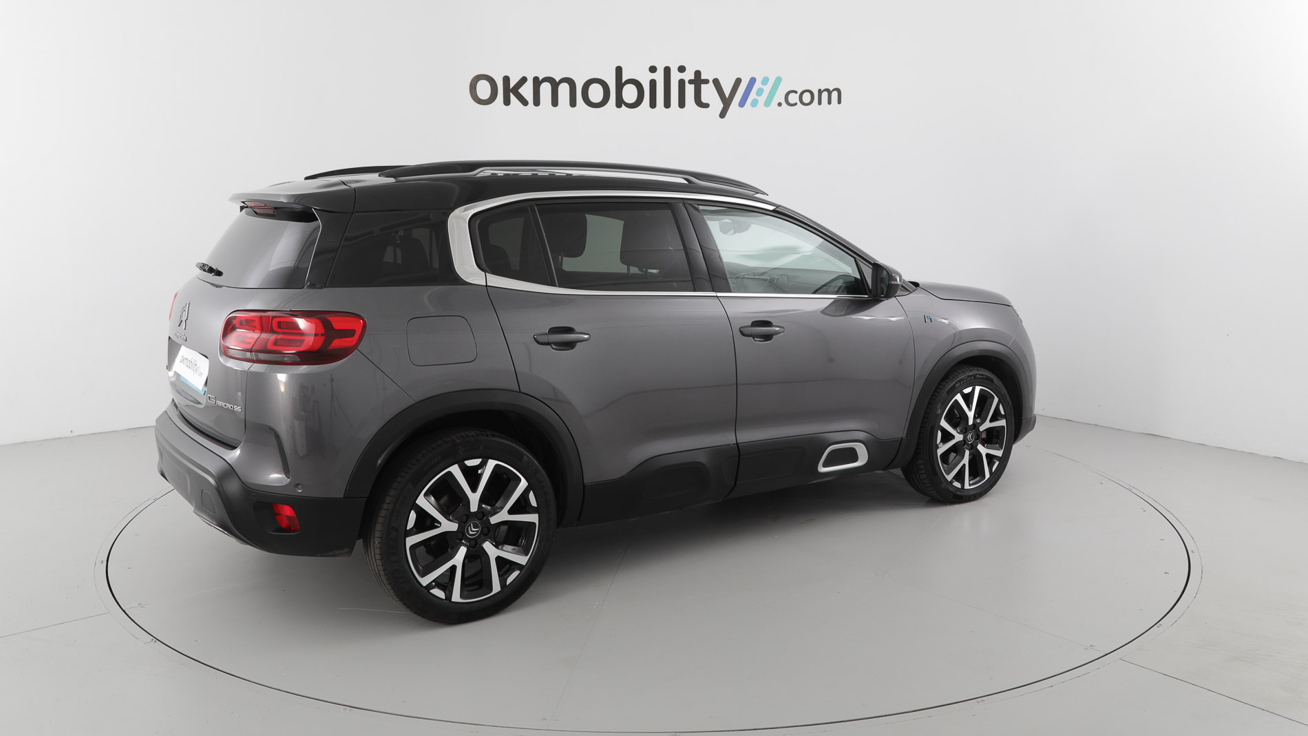 citroen c5 aircross shine 1.6 PURETECH HYBRID 225 E-EAT 2022 gris platino / negro 13