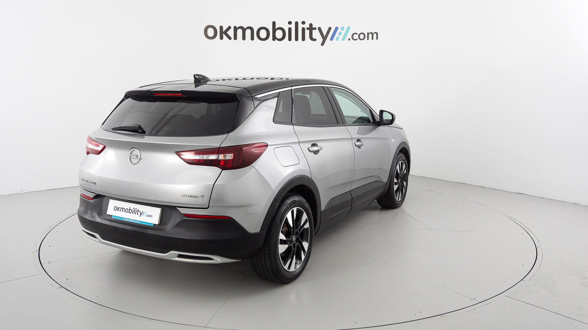 opel grandland x ultimate 1.6 PHEV 300 AT 2021 gris himalaya / techo negro 12