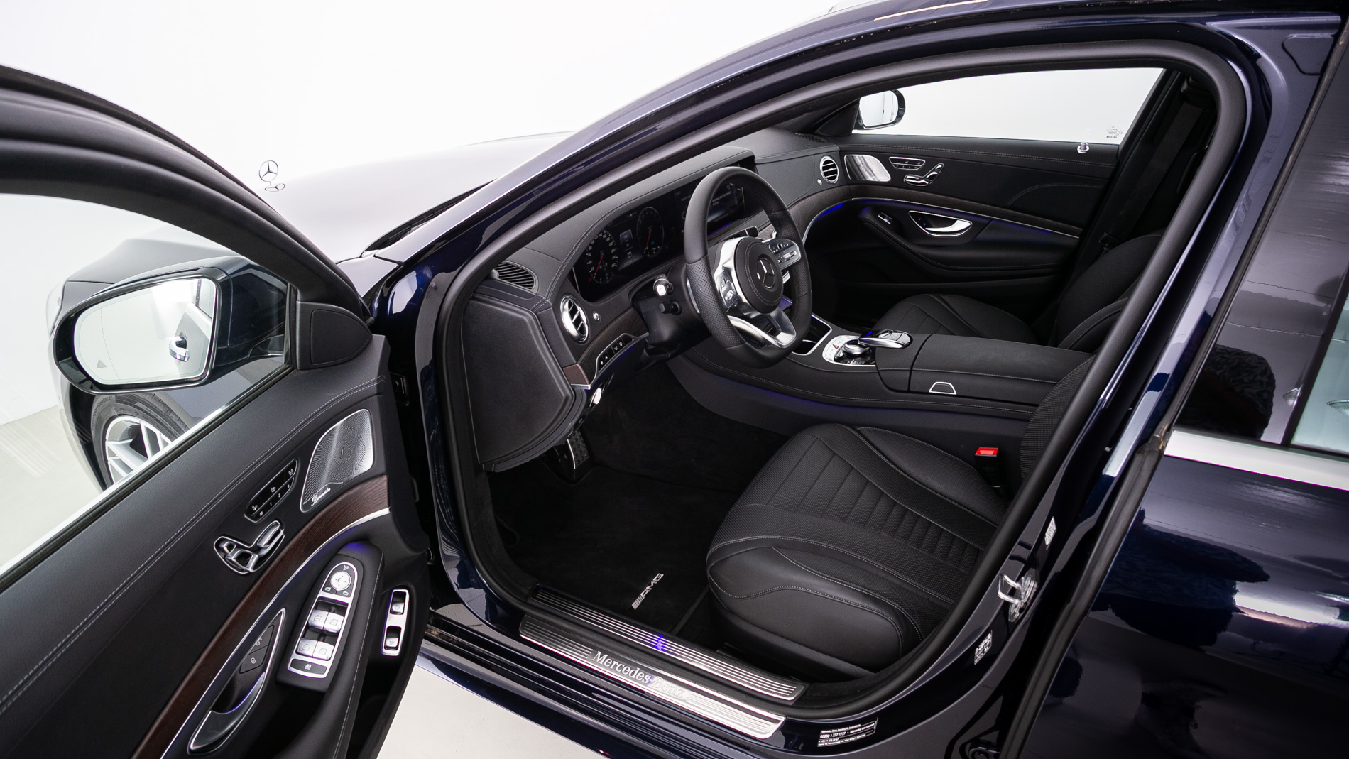 mercedes benz s 560 e largo amg line 560E 476 PHEV 2021 azul cavansita 13