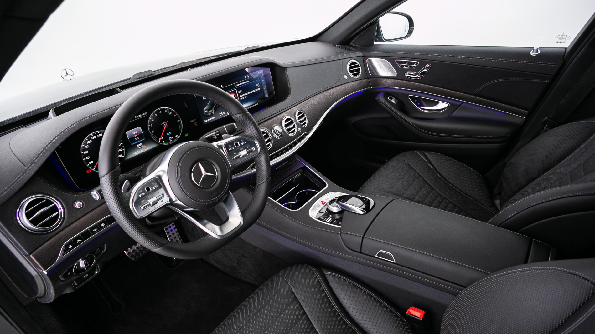 mercedes benz s 560 e largo amg line 560E 476 PHEV 2021 azul cavansita 14