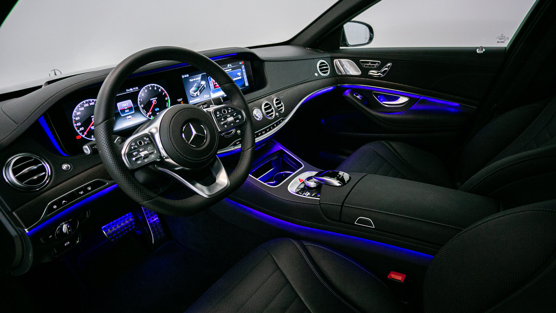 mercedes benz s 560 e largo amg line 560E 476 PHEV 2021 azul cavansita 16