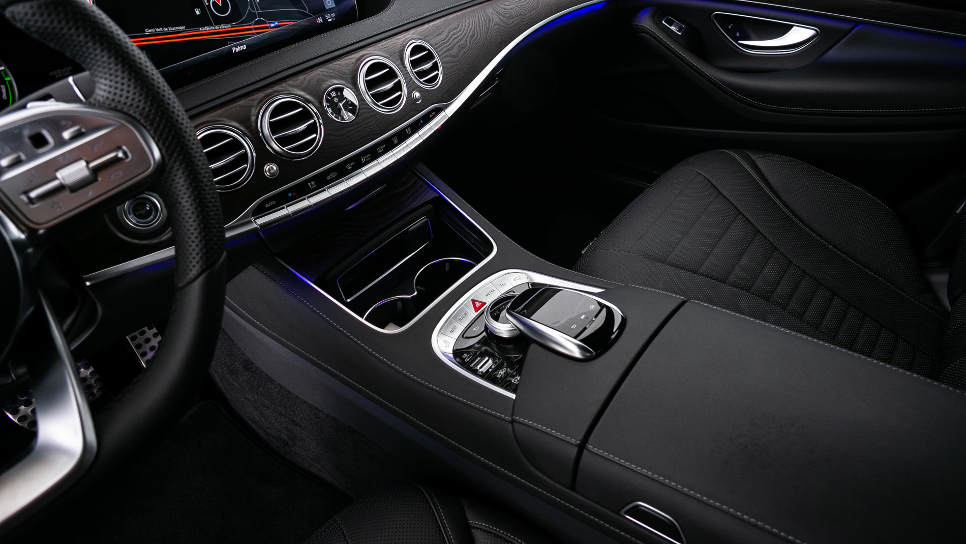 mercedes benz s 560 e largo amg line 560E 476 PHEV 2021 azul cavansita 24