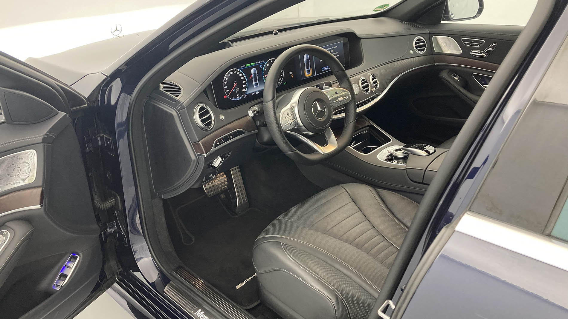mercedes benz s 560 e largo amg line 560E 476 PHEV 2021 azul cavansita 13
