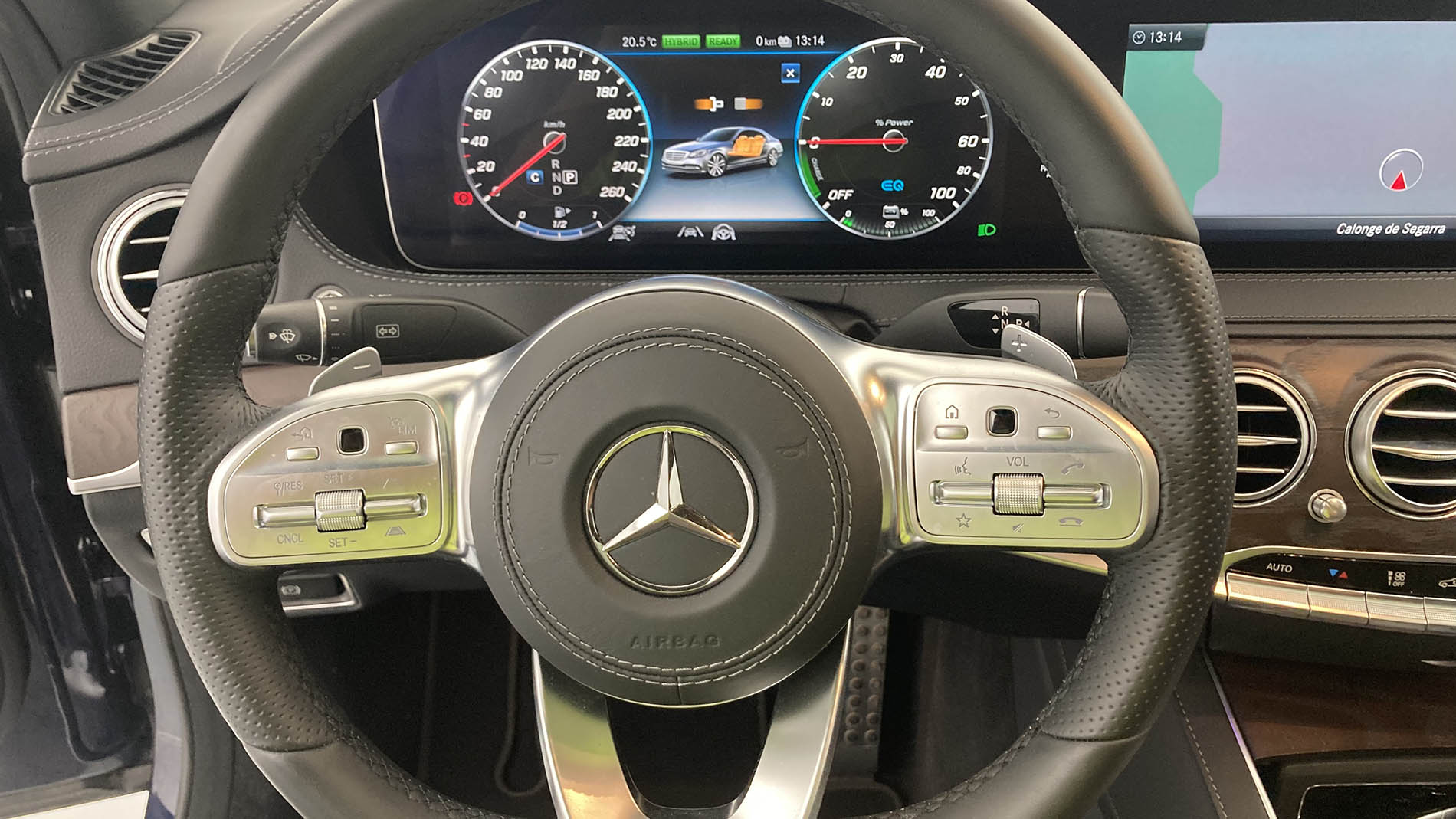 mercedes benz s 560 e largo amg line 560E 476 PHEV 2021 azul cavansita 16