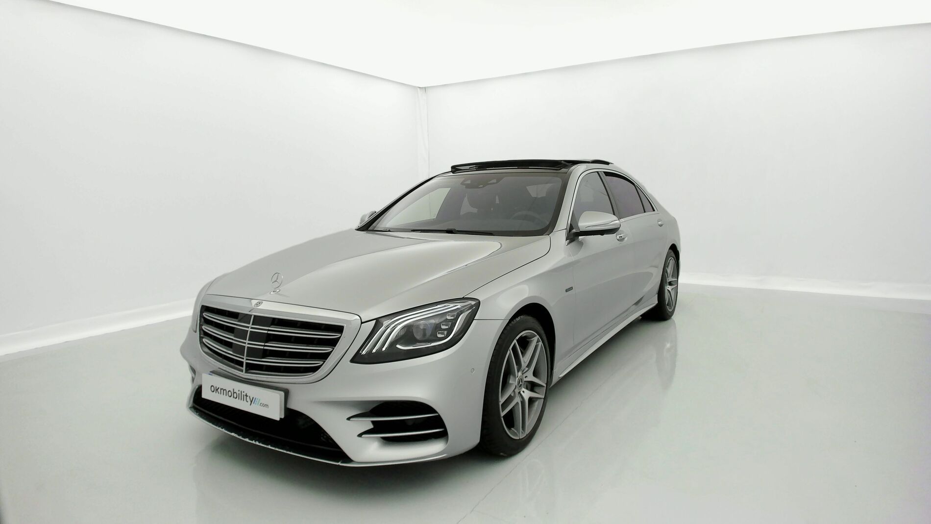 mercedes benz s 560 e largo amg line 560E 476CV PHEV 2021 plata iridio 1