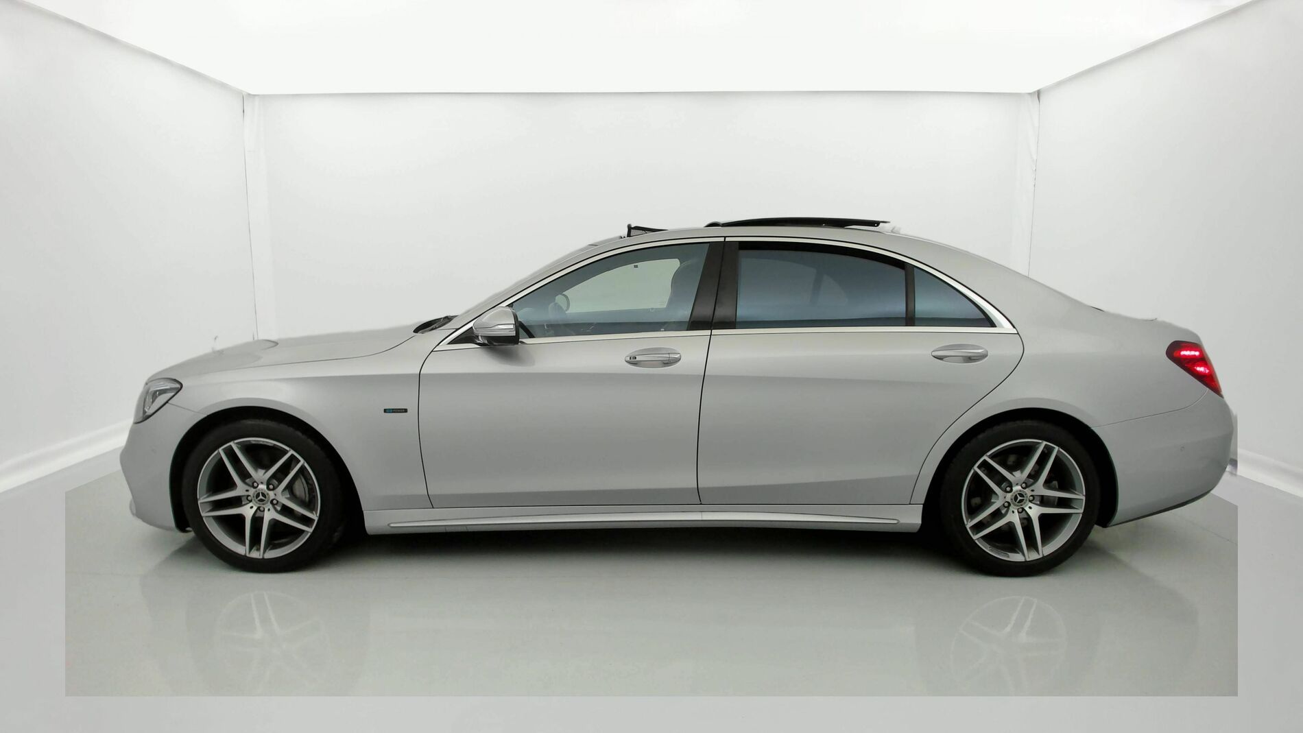 mercedes benz s 560 e largo amg line 560E 476CV PHEV 2021 plata iridio 2