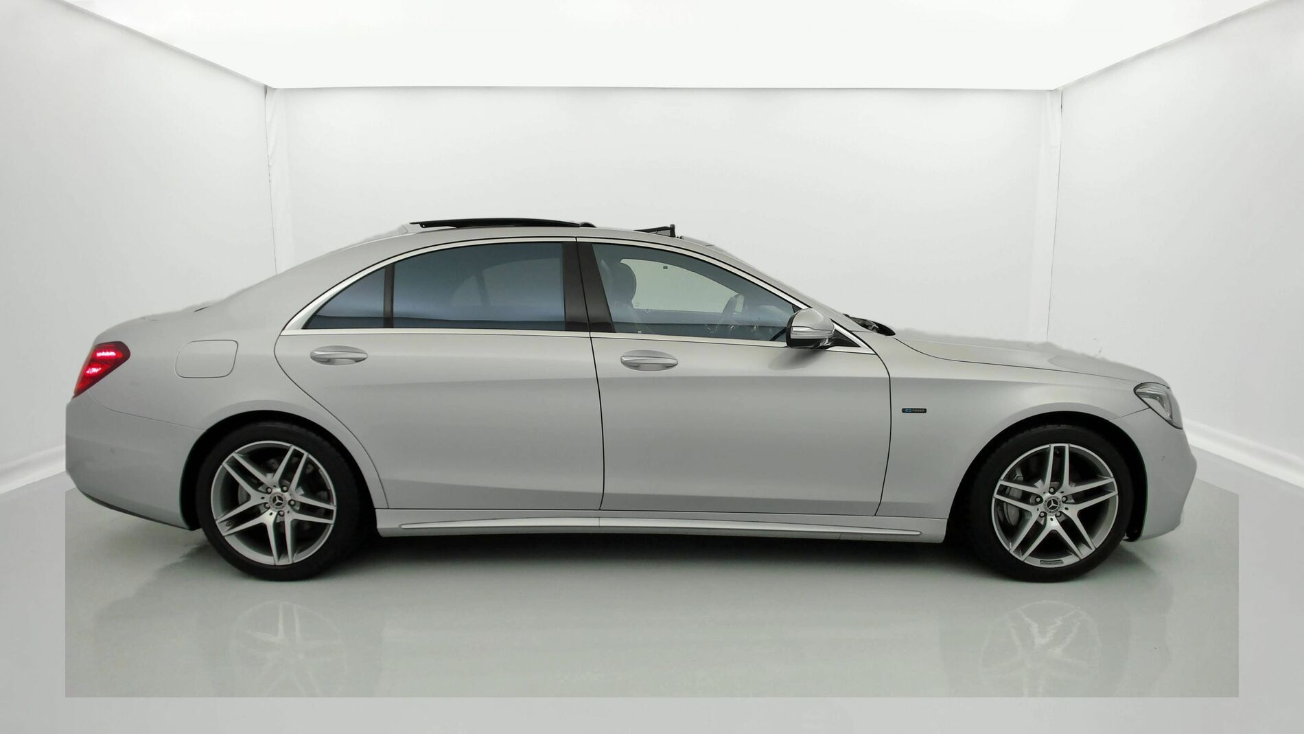 mercedes benz s 560 e largo amg line 560E 476CV PHEV 2021 plata iridio 8
