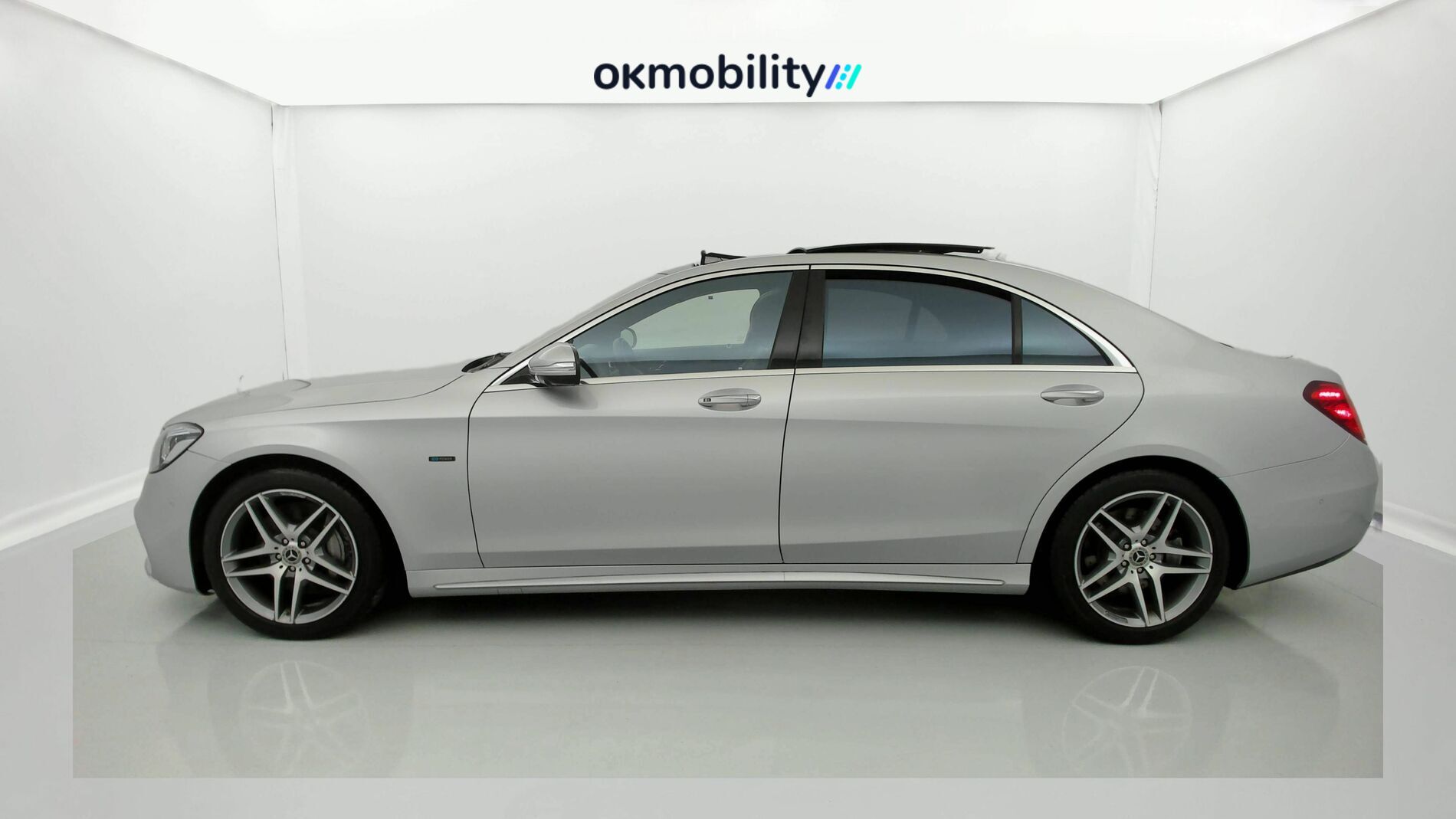 mercedes benz s 560 e largo amg line 560E 476CV PHEV 2021 plata iridio 2