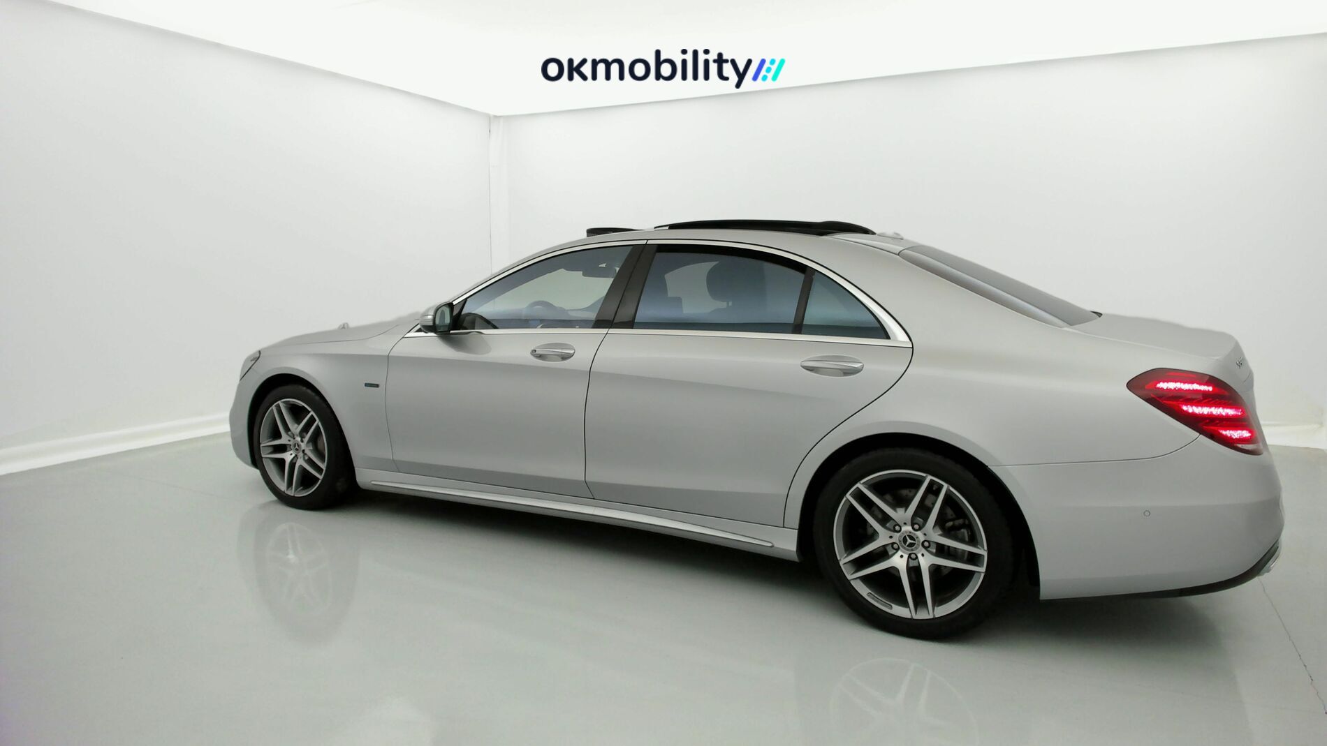 mercedes benz s 560 e largo amg line 560E 476CV PHEV 2021 plata iridio 3