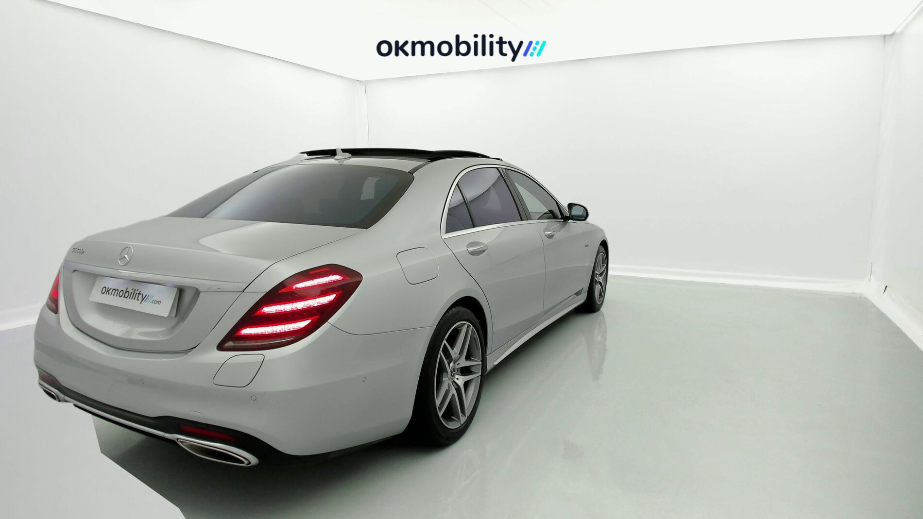 mercedes benz s 560 e largo amg line 560E 476CV PHEV 2021 plata iridio 7