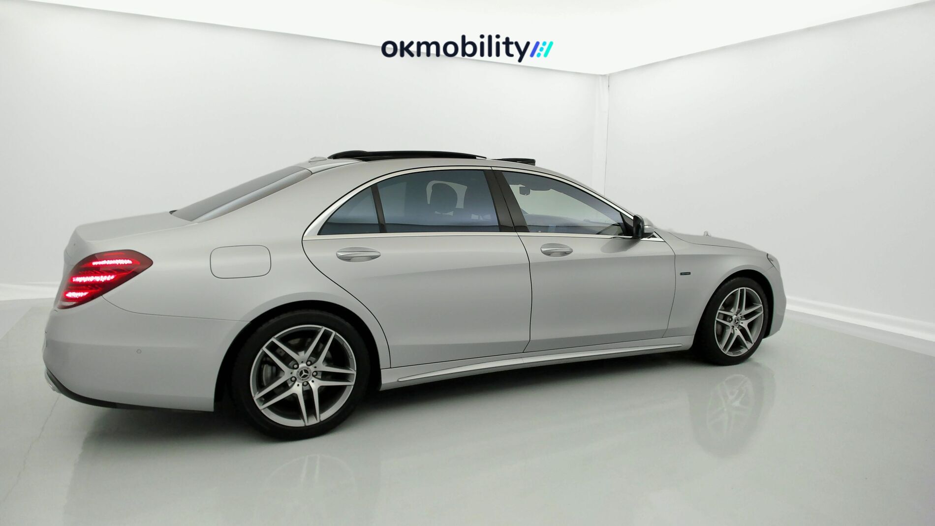 mercedes benz s 560 e largo amg line 560E 476CV PHEV 2021 plata iridio 8