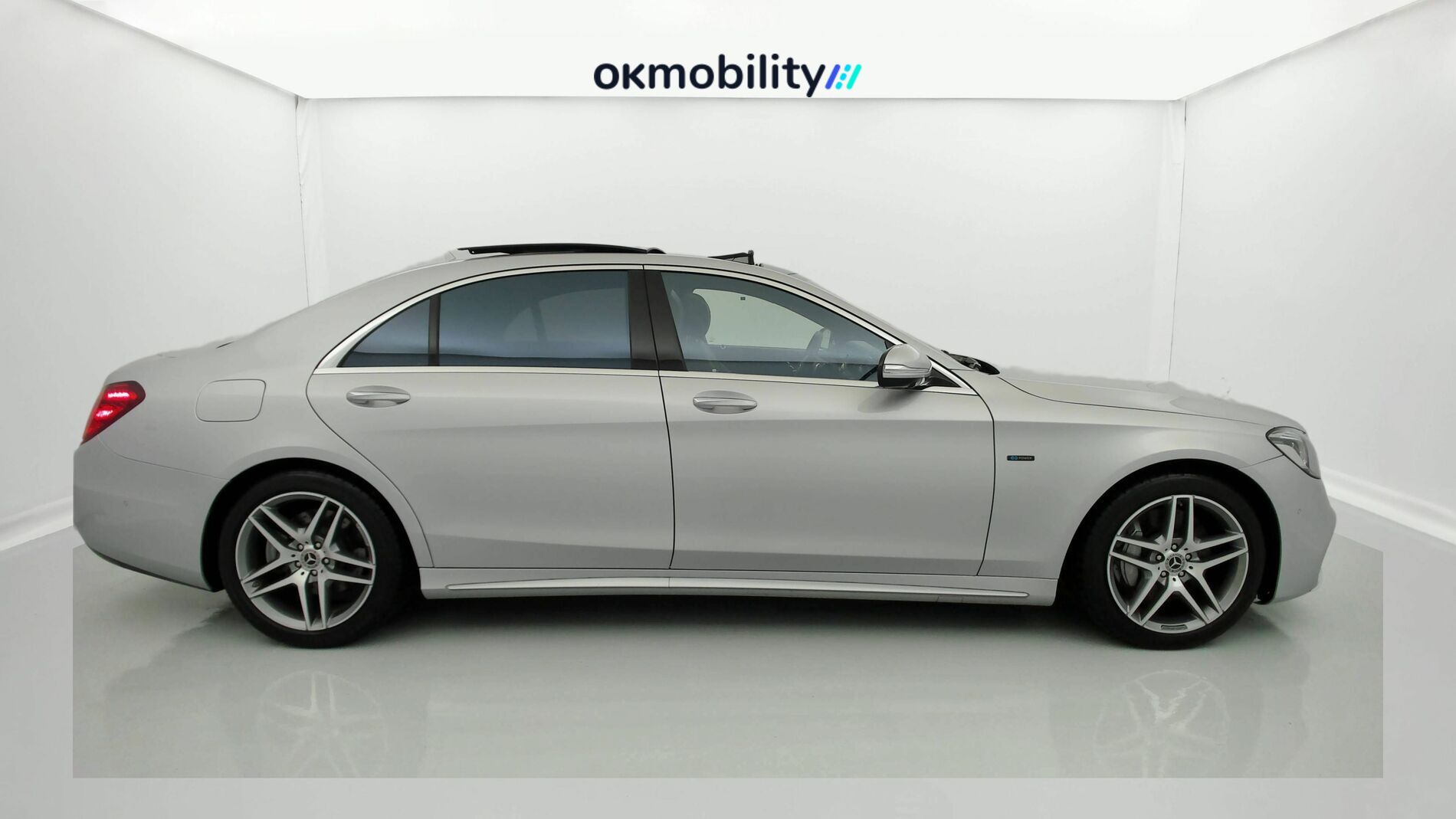 mercedes benz s 560 e largo amg line 560E 476CV PHEV 2021 plata iridio 9