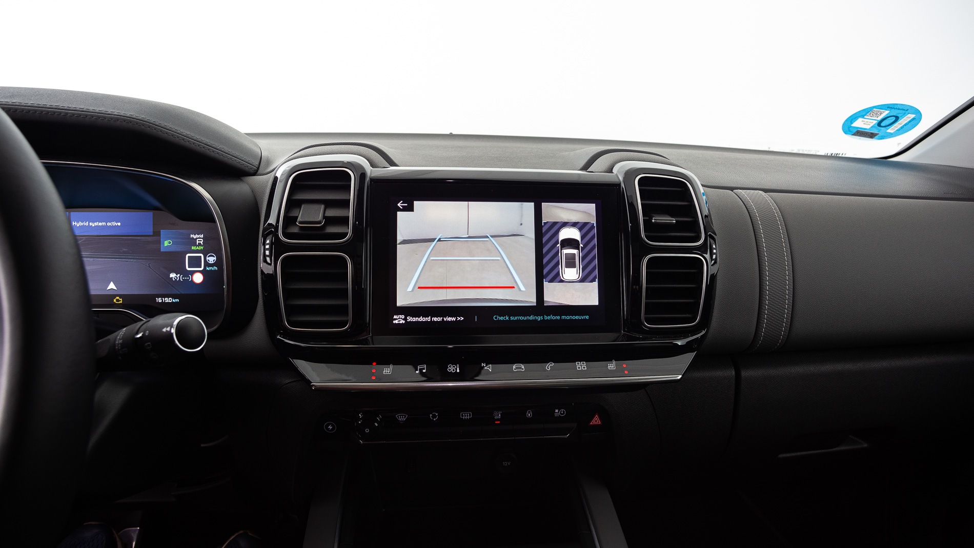 citroen c5 aircross shine 1.6 PURETECH HYBRID 225 E-EAT 2022 gris acier / negro 18
