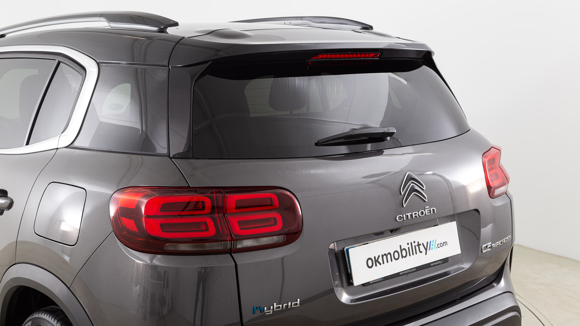 citroen c5 aircross shine 1.6 PURETECH HYBRID 225 E-EAT 2022 gris acier / negro 34