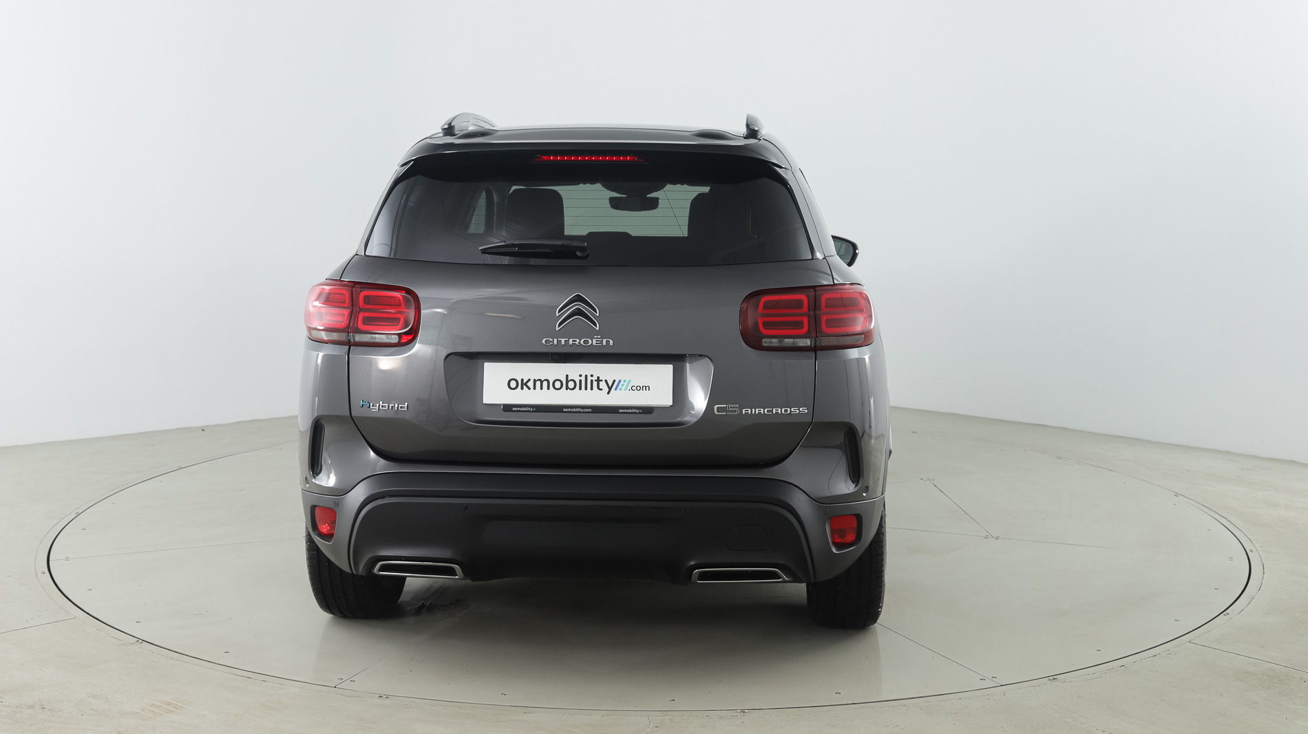 citroen c5 aircross shine 1.6 PURETECH HYBRID 225 E-EAT 2022 gris acier / negro 11
