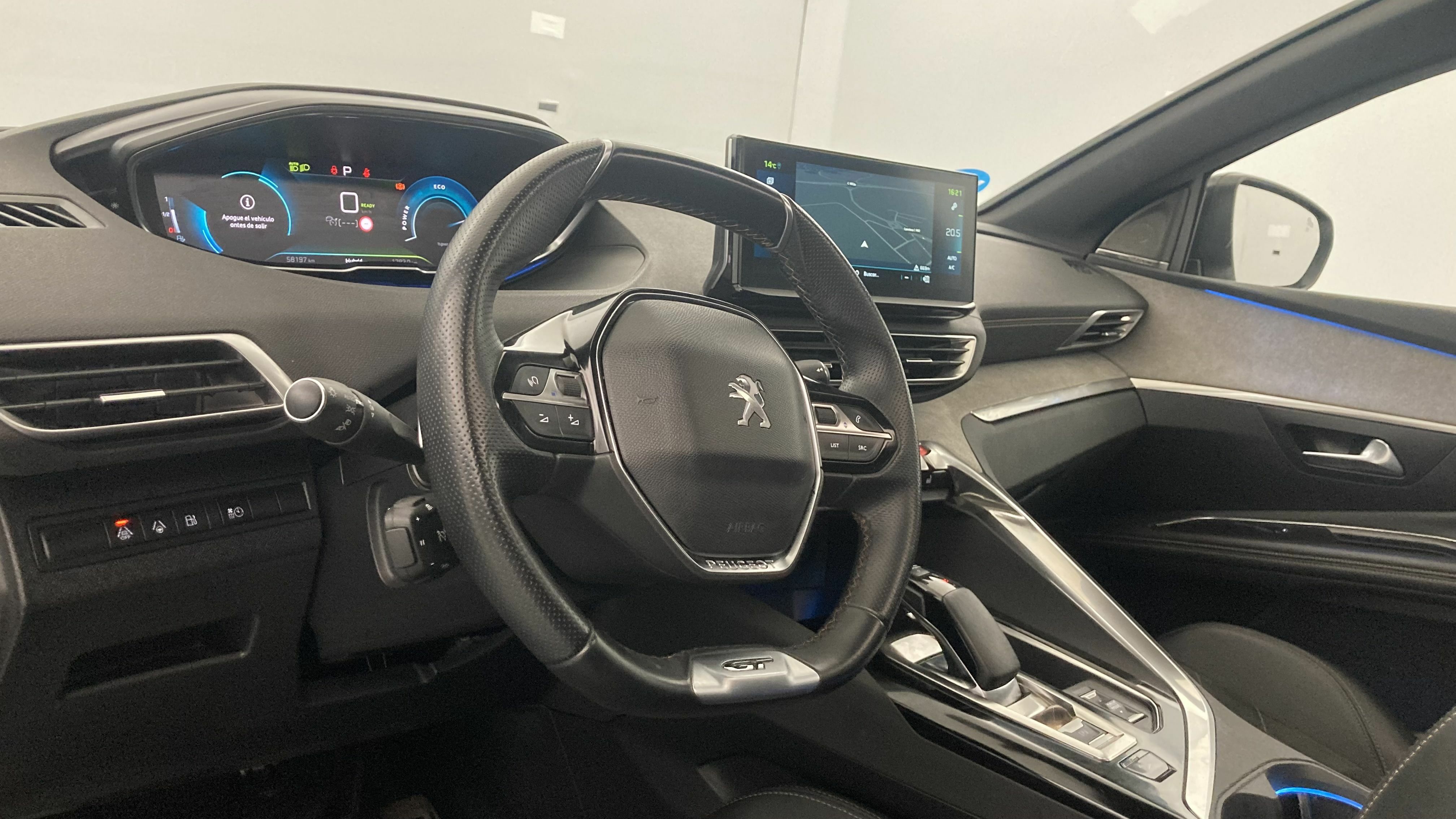 peugeot 3008 gt pack 1.6 HYBRID 300 EAT PHEV 2022 gris artense / negro 12