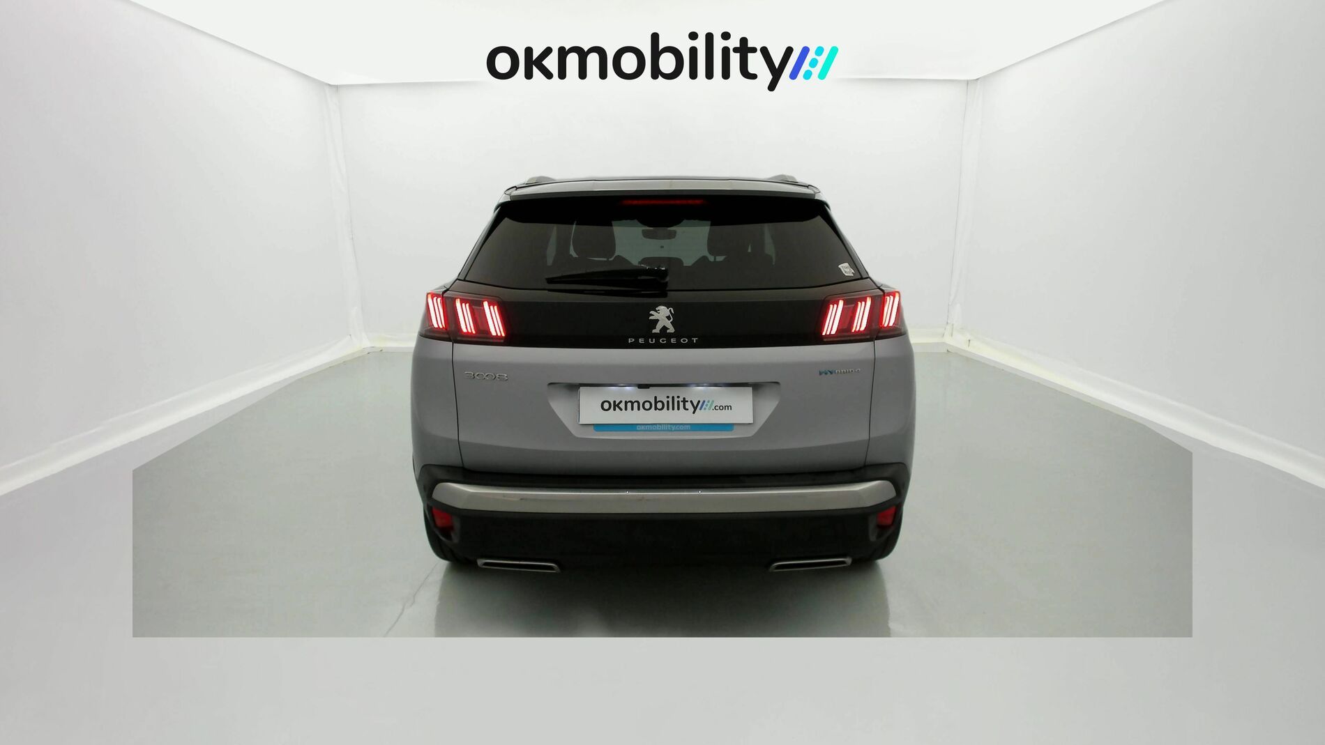 peugeot 3008 gt pack 1.6 HYBRID 300 EAT PHEV 2022 gris artense / negro 9