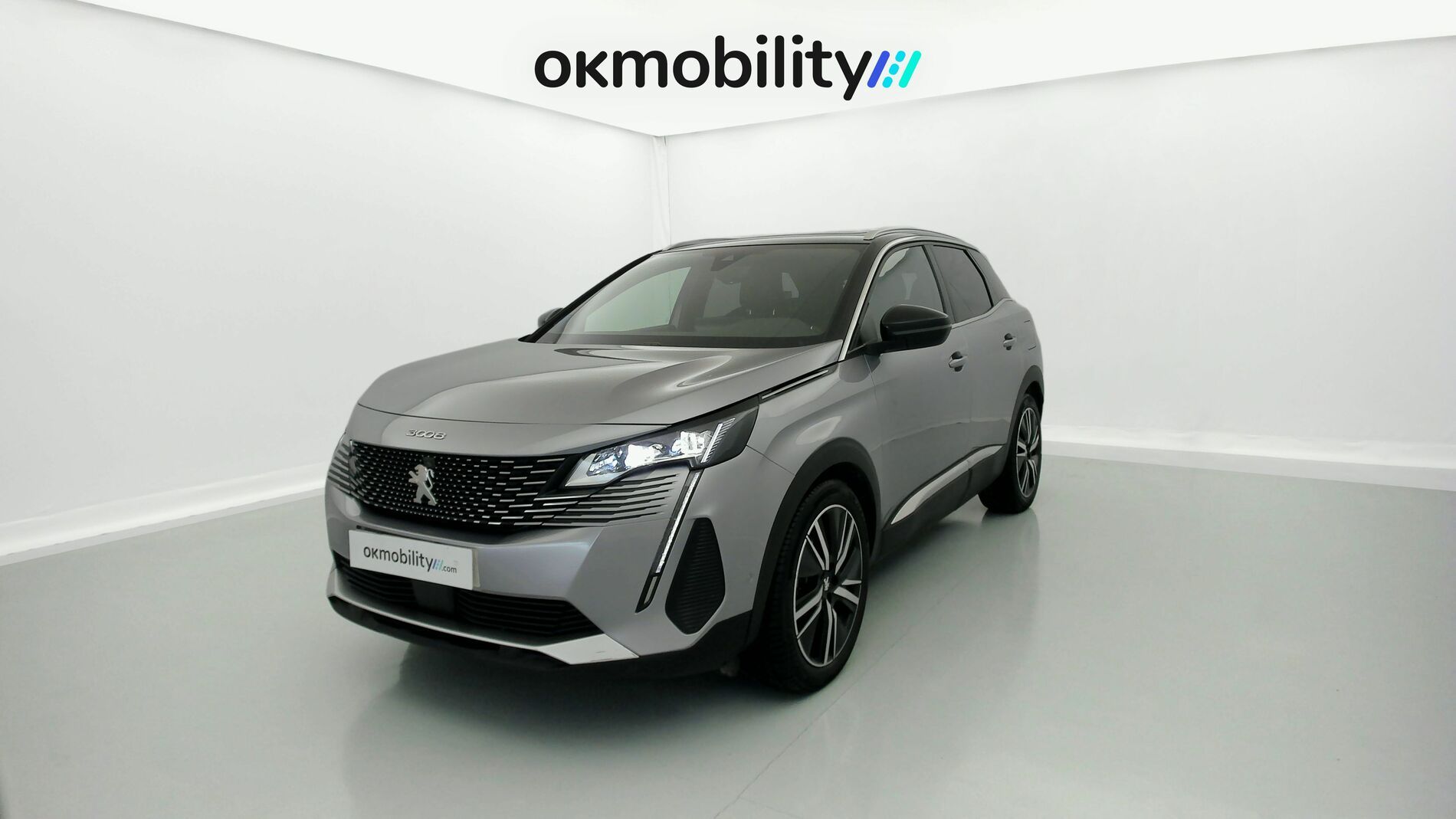 peugeot 3008 gt pack 1.6 HYBRID 300 EAT PHEV 2022 gris artense / negro 1