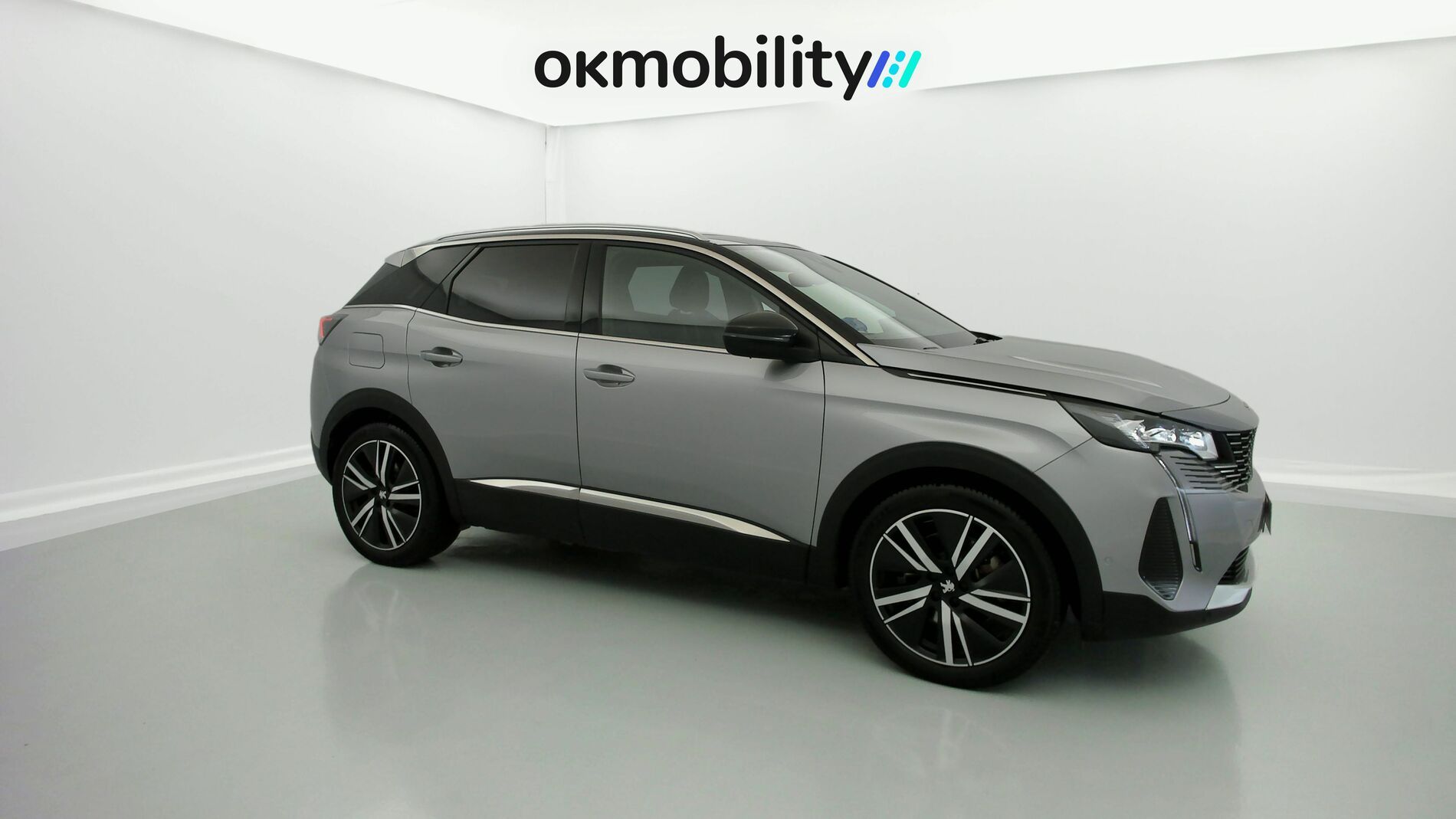 peugeot 3008 gt pack 1.6 HYBRID 300 EAT PHEV 2022 gris artense / negro 2