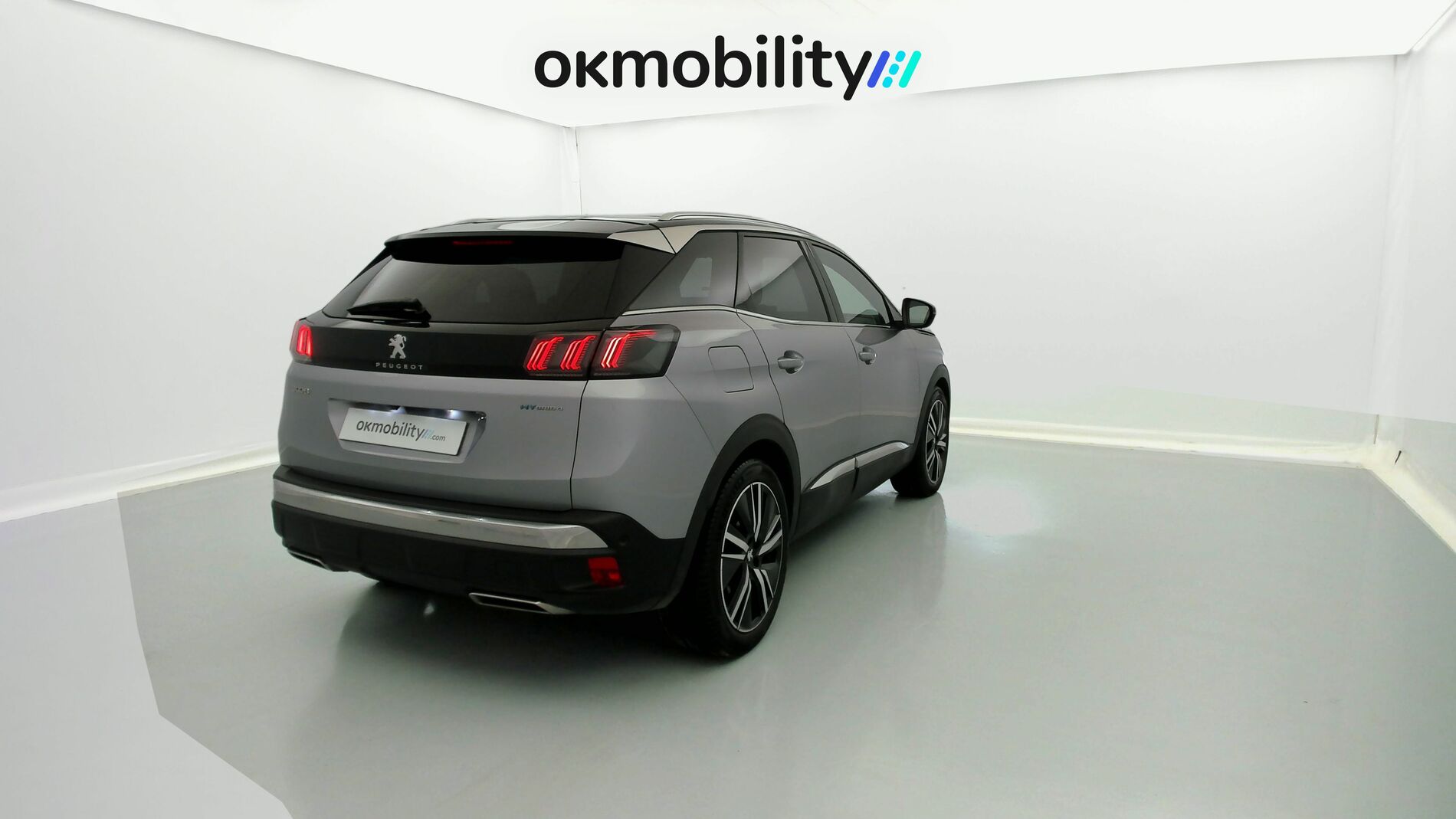 peugeot 3008 gt pack 1.6 HYBRID 300 EAT PHEV 2022 gris artense / negro 10