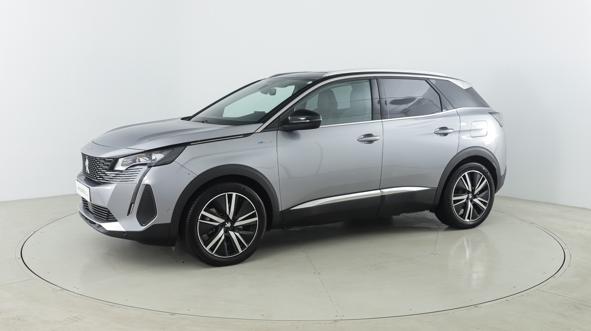 peugeot 3008 gt pack 1.6 HYBRID 300 EAT PHEV 2022 gris artense / negro 5