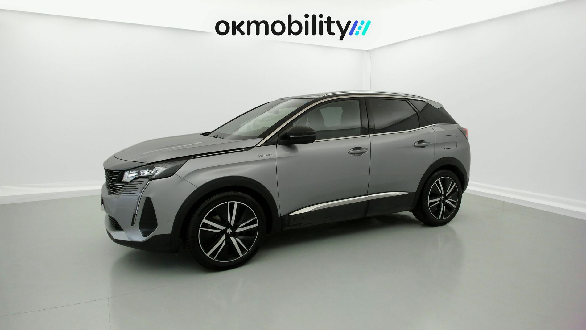 peugeot 3008 gt pack 1.6 HYBRID 300 EAT PHEV 2022 gris artense / negro 5