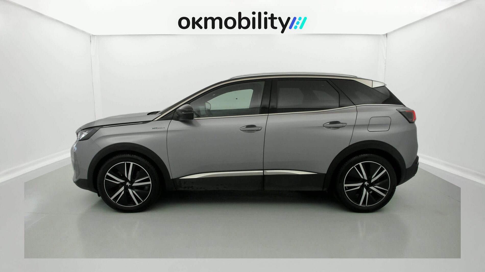 peugeot 3008 gt pack 1.6 HYBRID 300 EAT PHEV 2022 gris artense / negro 7