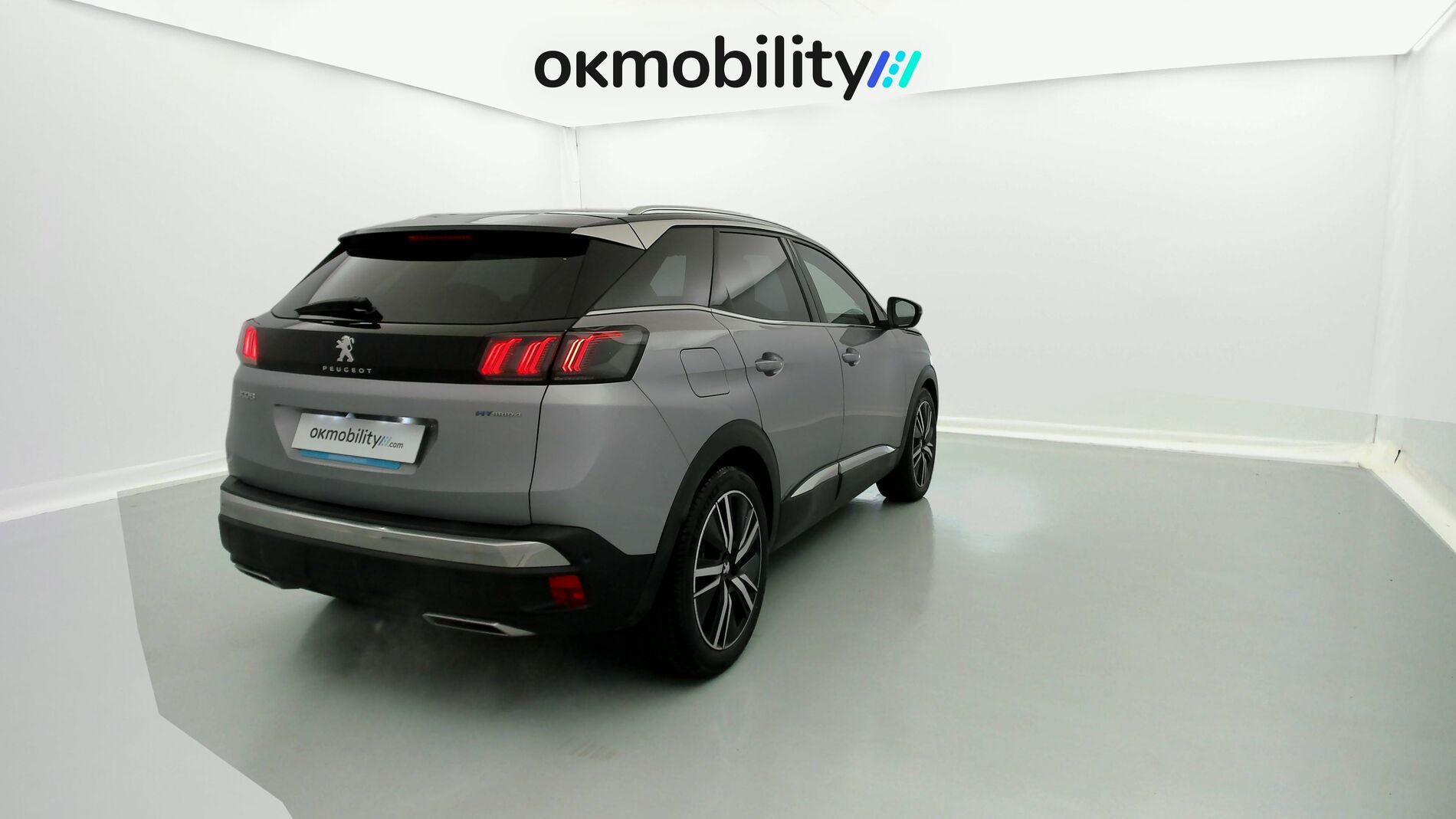 peugeot 3008 gt pack 1.6 HYBRID 300 EAT PHEV 2022 gris artense / negro 11