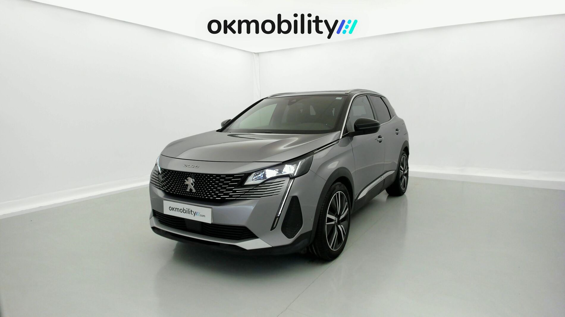 peugeot 3008 gt pack 1.6 HYBRID 300 EAT PHEV 2022 gris artense / negro 1