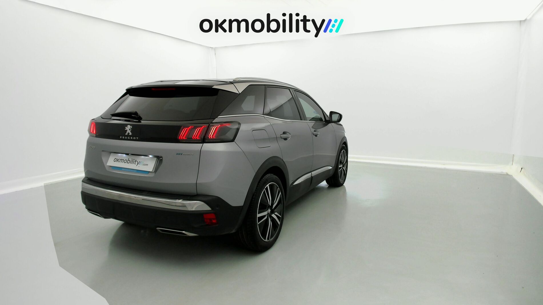 peugeot 3008 gt pack 1.6 HYBRID 300 EAT PHEV 2022 gris artense / negro 11