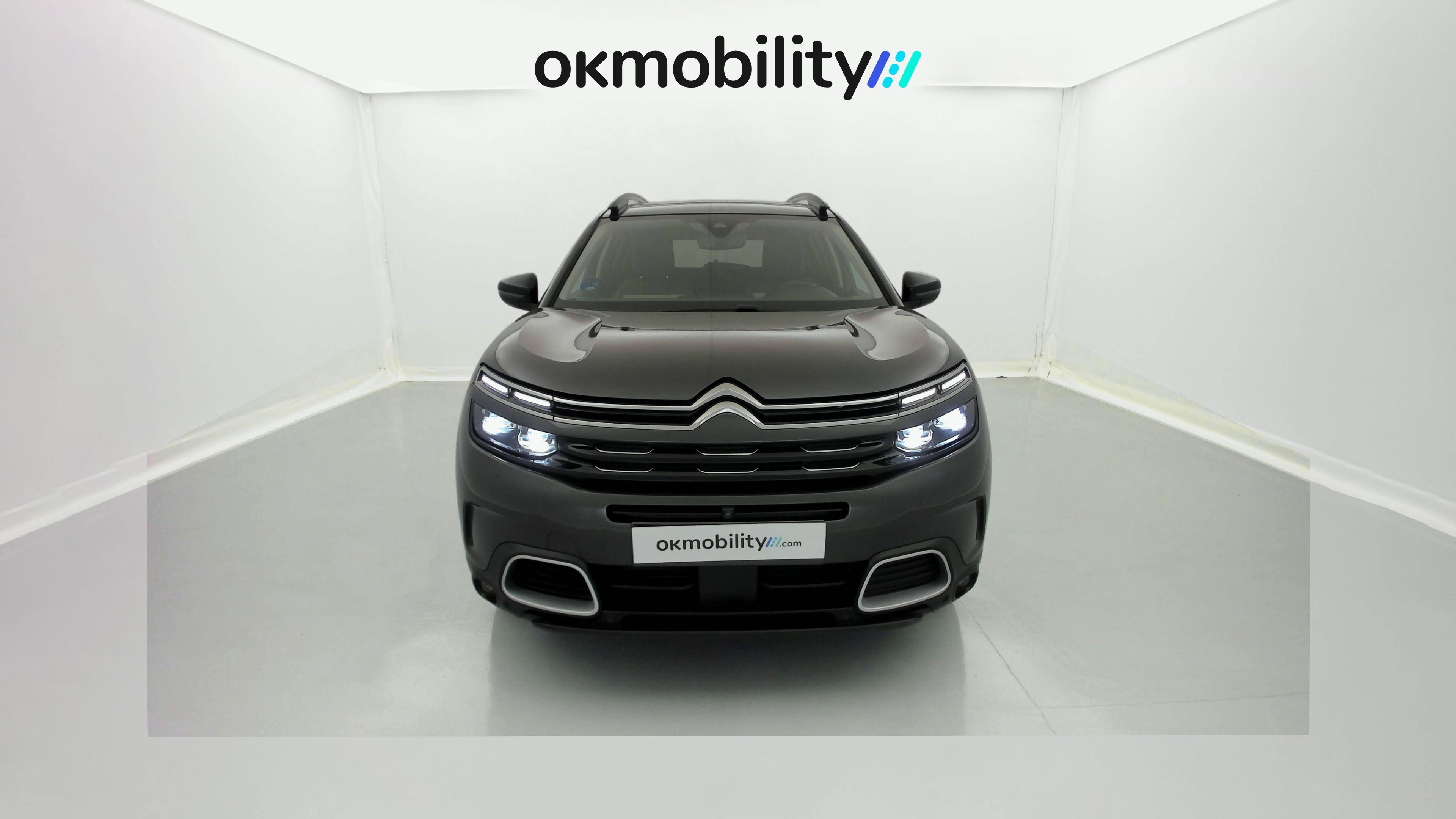 citroen c5 aircross shine 1.6 PURETECH HYBRID 225 E-EAT 2022 gris platino / negro 2