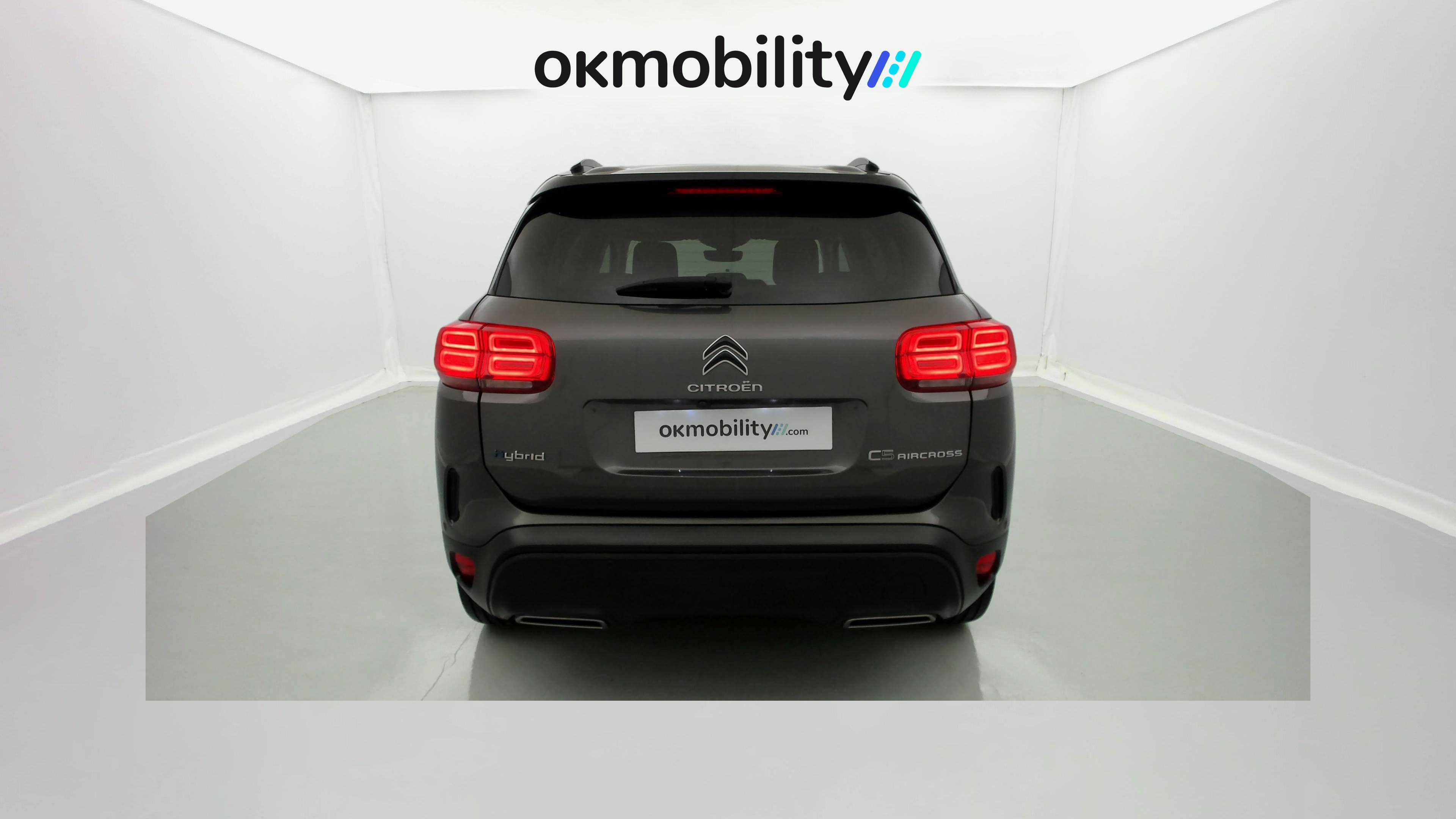citroen c5 aircross shine 1.6 PURETECH HYBRID 225 E-EAT 2022 gris platino / negro 12
