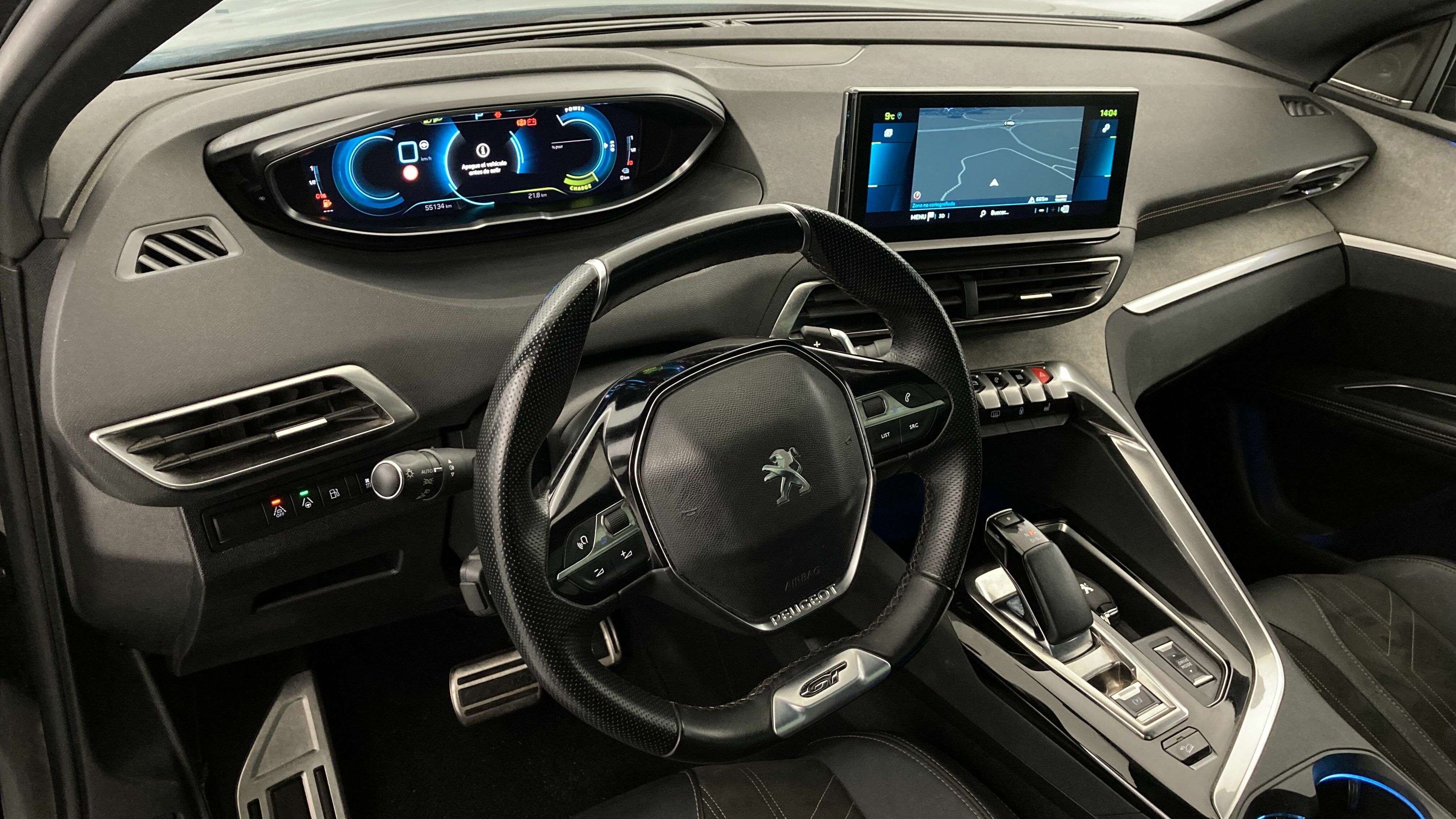 peugeot 3008 gt pack 1.6 HYBRID 300 EAT PHEV 2022 negro perla nera 14