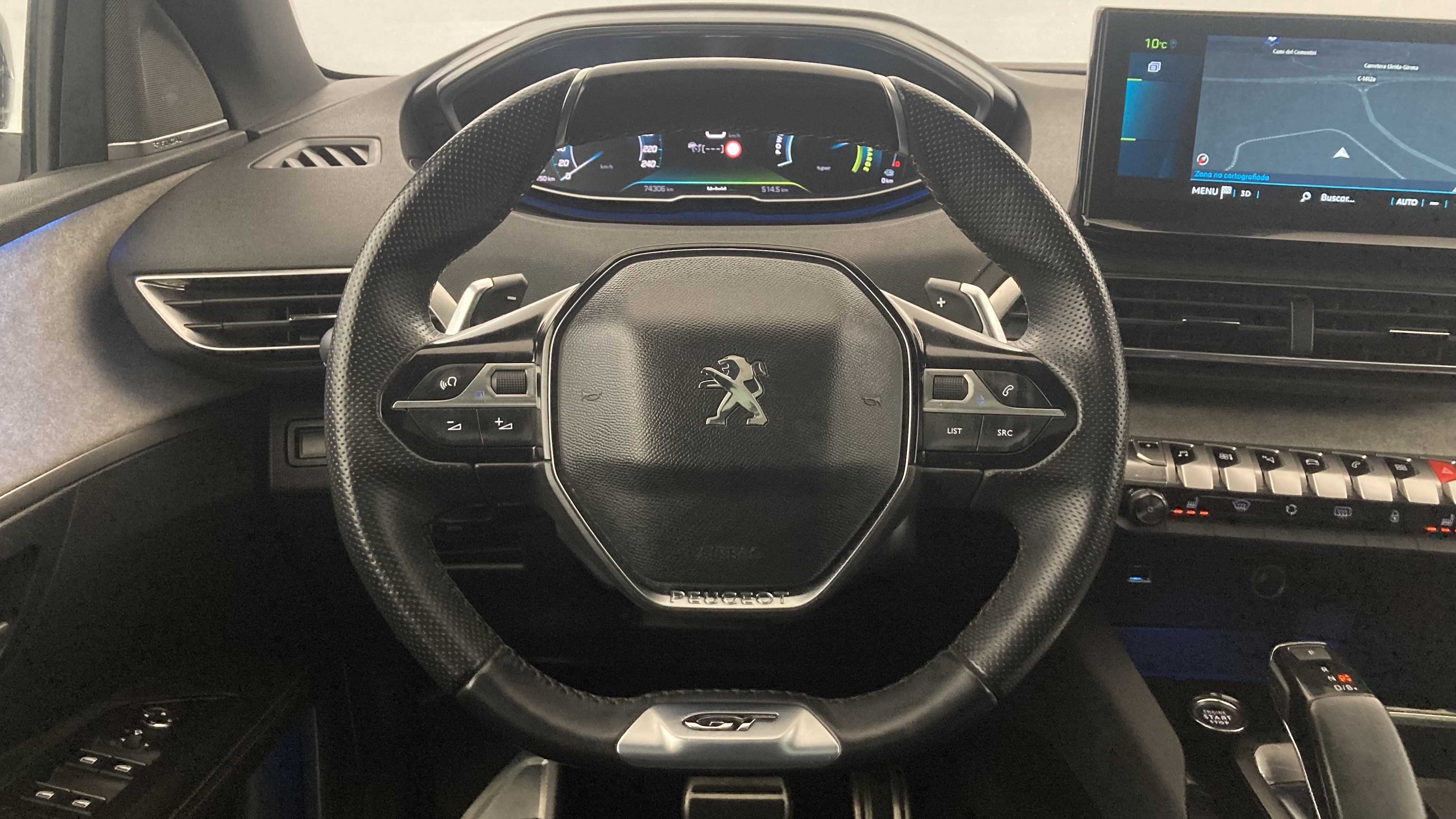 peugeot 3008 gt pack 1.6 HYBRID 300 EAT PHEV 2022 gris artense / negro 20