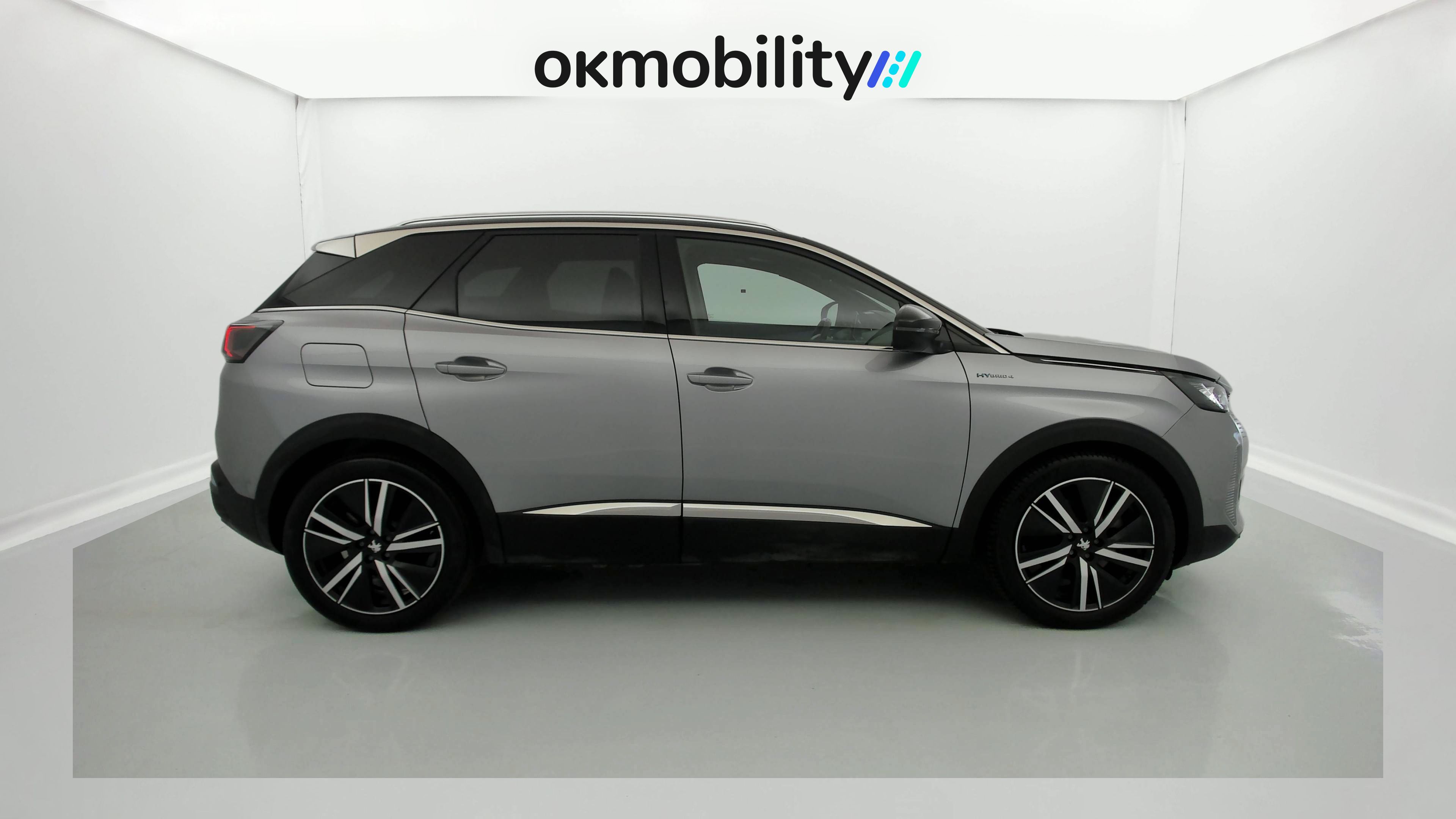 peugeot 3008 gt pack 1.6 HYBRID 300 EAT PHEV 2022 gris artense / negro 2