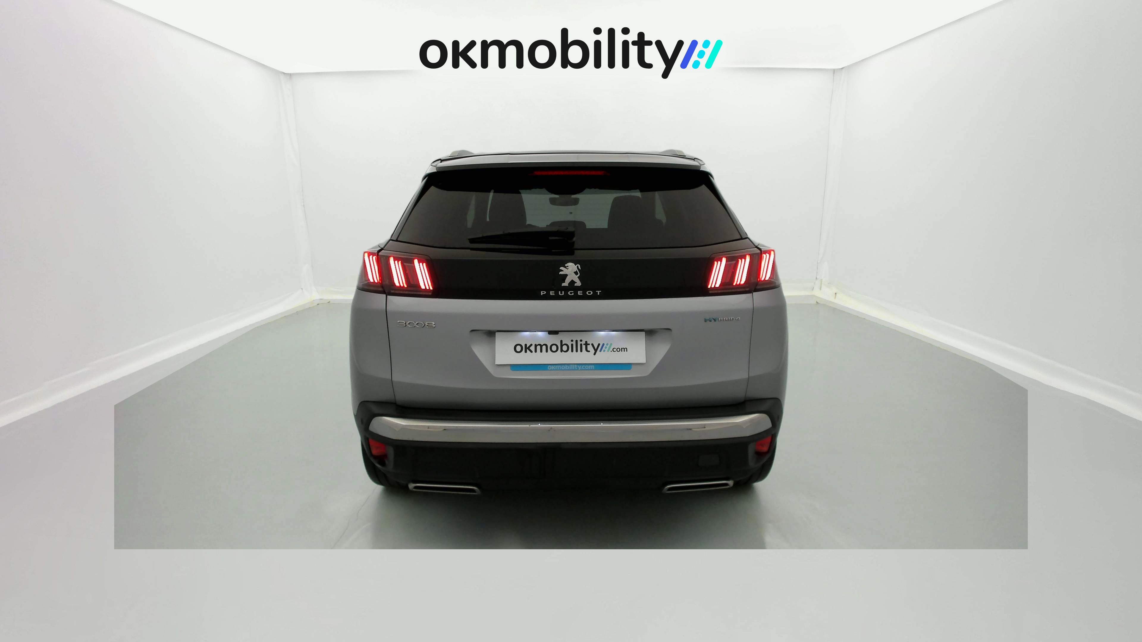 peugeot 3008 gt pack 1.6 HYBRID 300 EAT PHEV 2022 gris artense / negro 10
