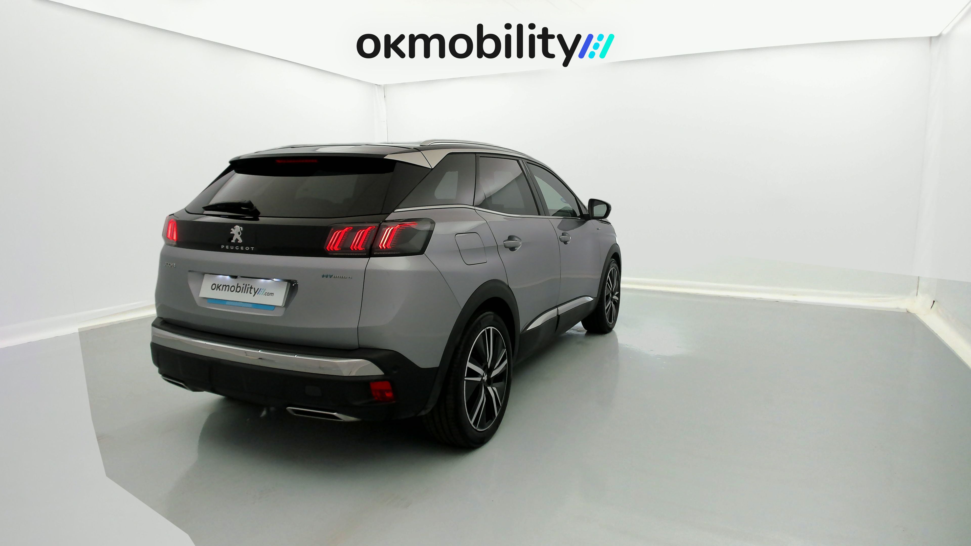 peugeot 3008 gt pack 1.6 HYBRID 300 EAT PHEV 2022 gris artense / negro 11