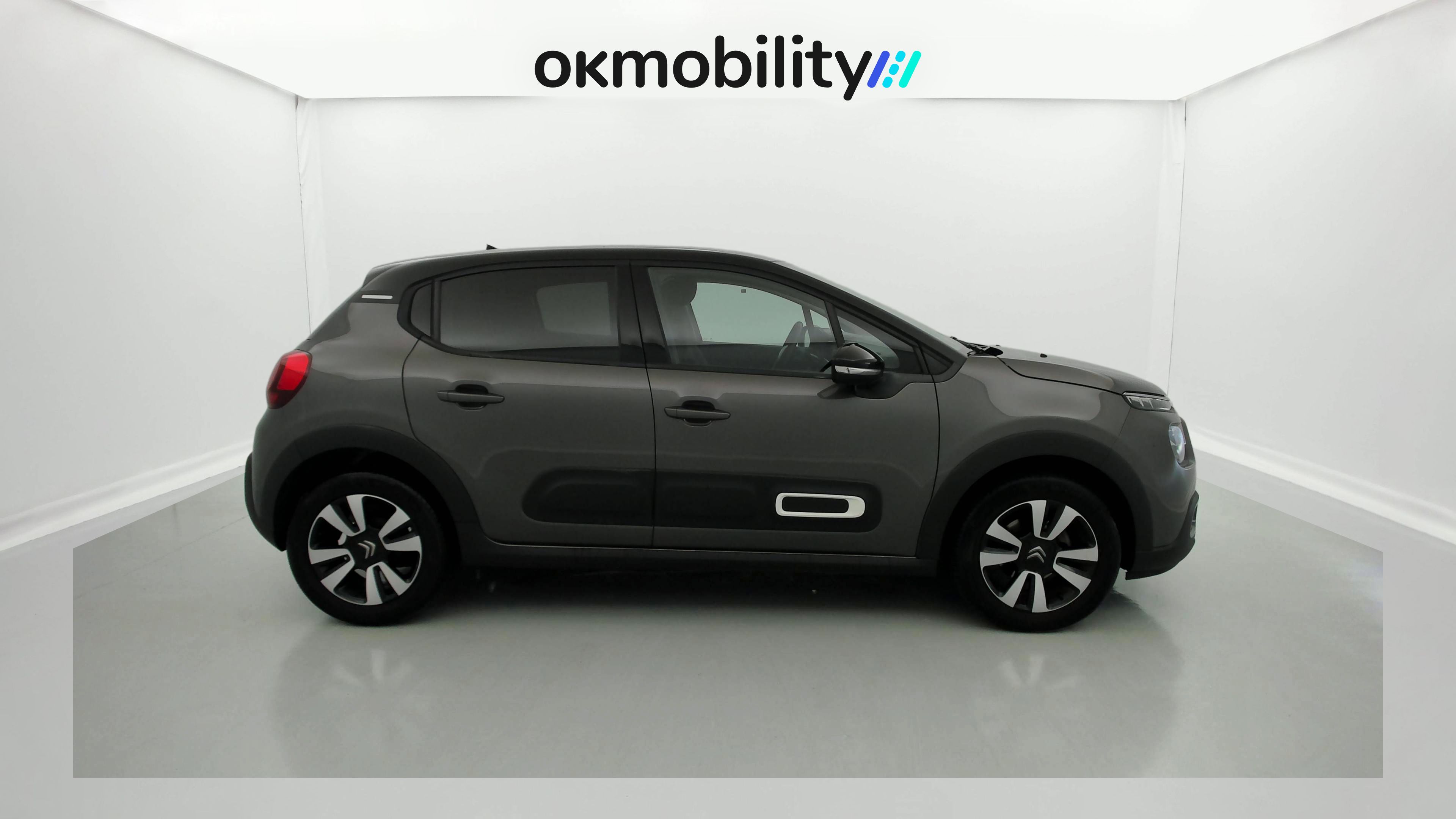 citroen c3 origin max 1.2 PURETECH 83 2024 gris platino / negro 3