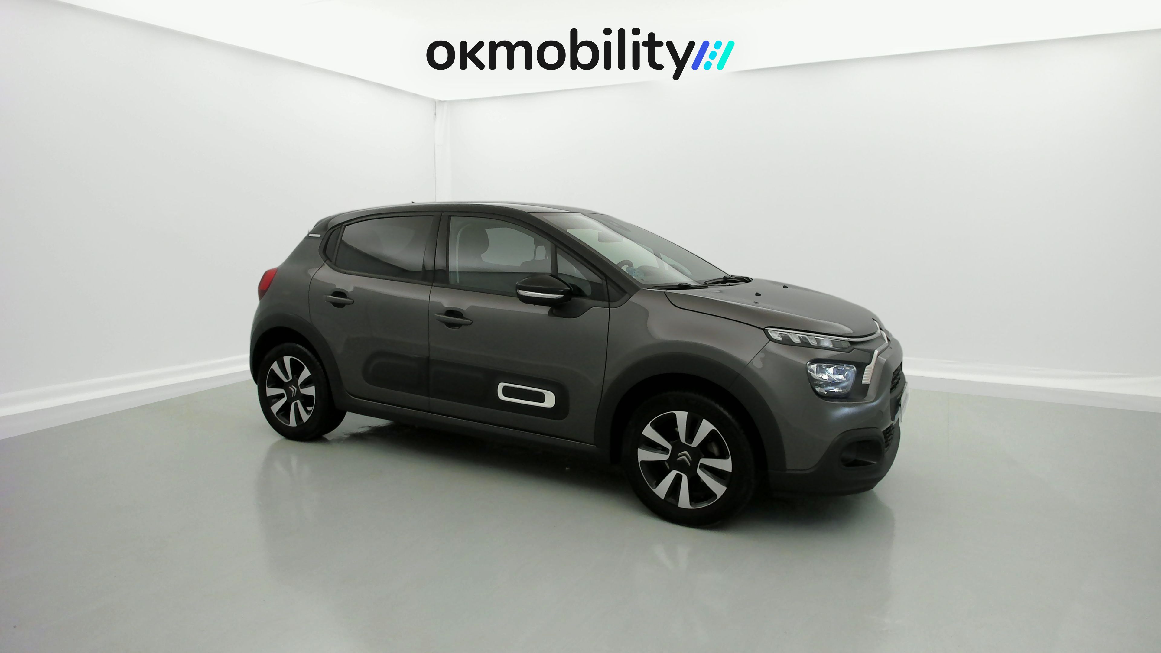 citroen c3 origin max 1.2 PURETECH 83 2024 gris platino / negro 4